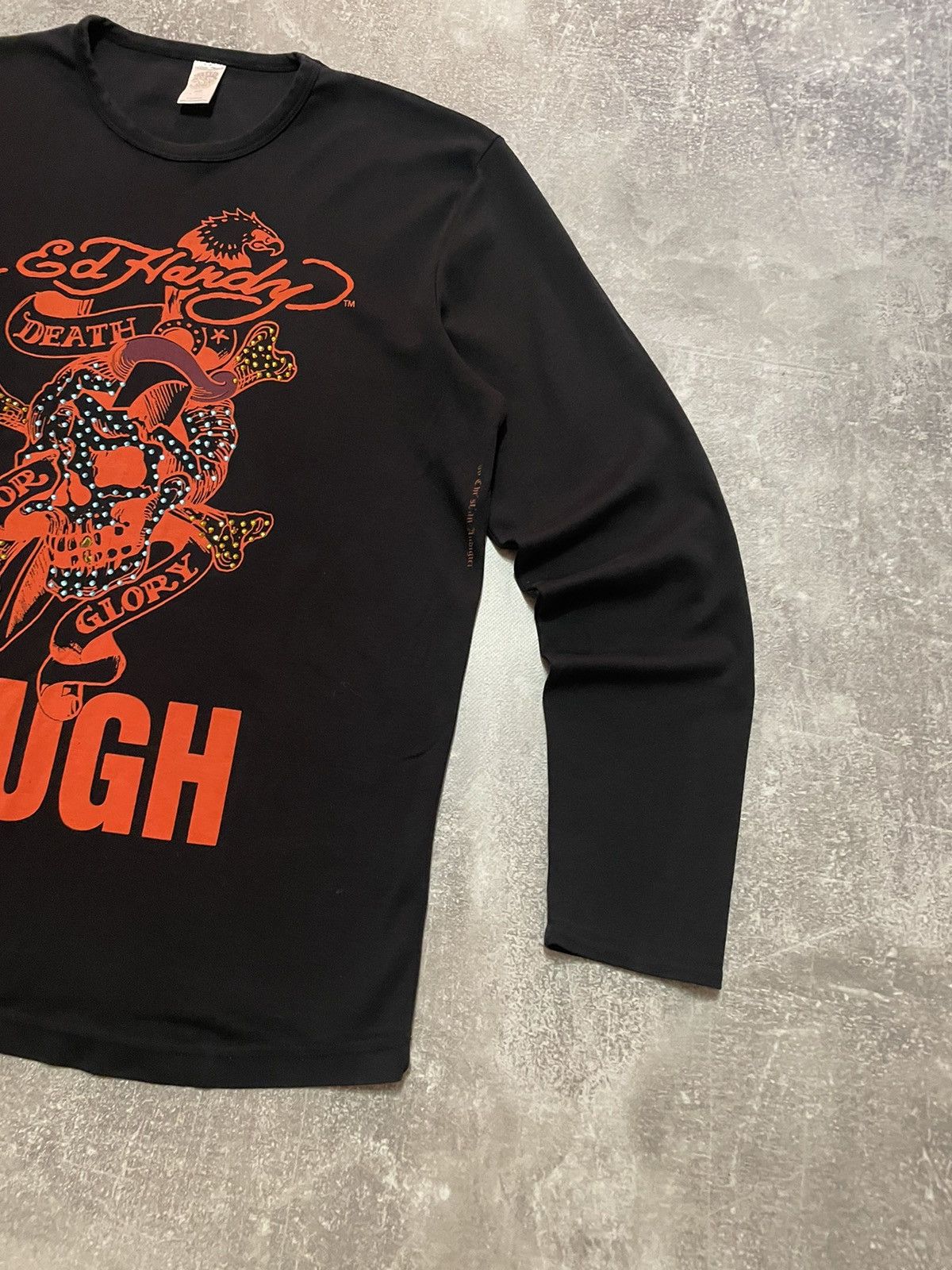Christian Audigier Vintage Ed Hardy Long Sleeve T-Shirt Size US XL / EU 56 / 4 - 6 Thumbnail