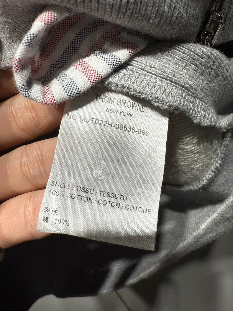 Thom Browne thom browneLight gray zipper jacket 2503-Nextarrow Size US XL / EU 56 / 4 - 4 Thumbnail