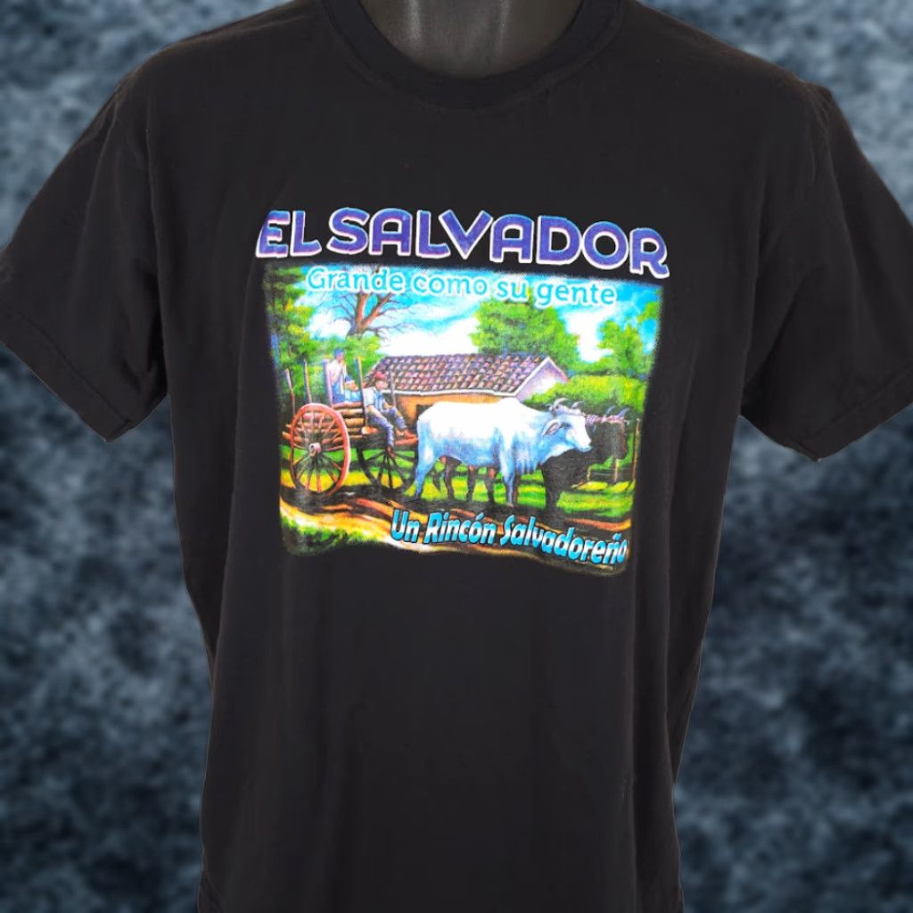 Vintage El Salvador T Shirt Mens Size Medium Black Destination Tee Grande Como Su Gente Va-Nao Shirt Mens Black Destination Tee Size US M / EU 48-50 / 2 - 1 Thumbnail
