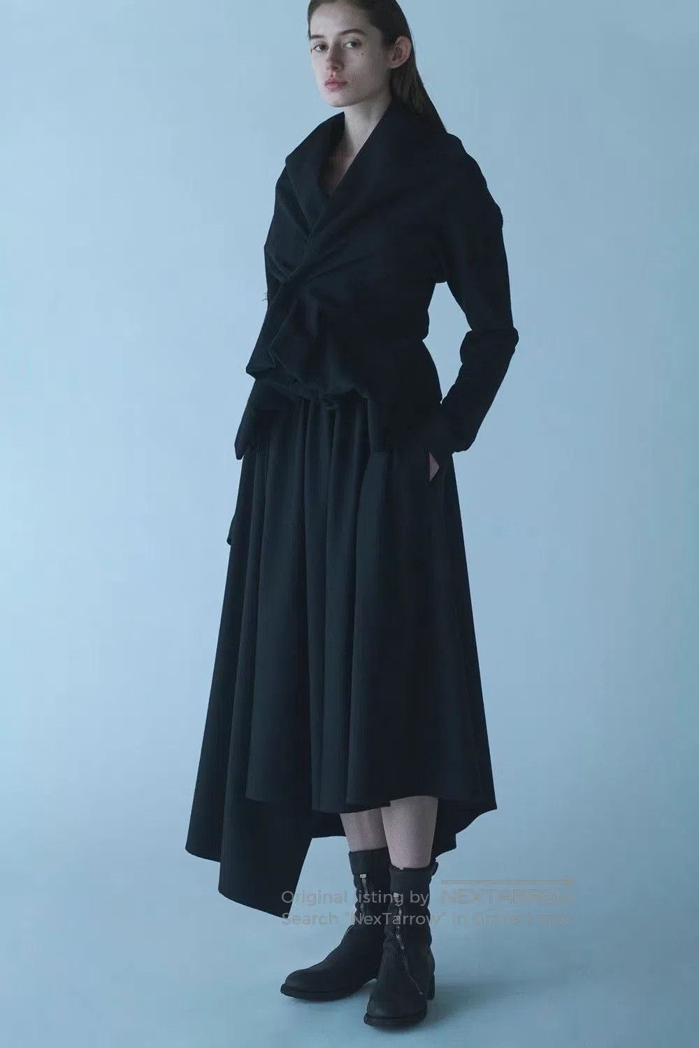 Yohji Yamamoto Yohji Yamamoto 24AW Asymmetric Wool Jacket. Size US M / EU 48-50 / 2 - 7 Thumbnail