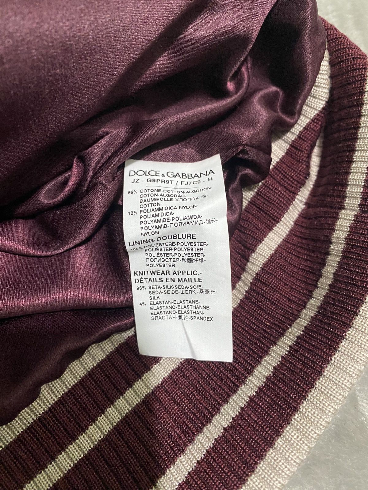 Dolce & Gabbana Dolce & Gabbana DG Monogram Velour Track Jacket Zip-Up Size US M / EU 48-50 / 2 - 6 Thumbnail