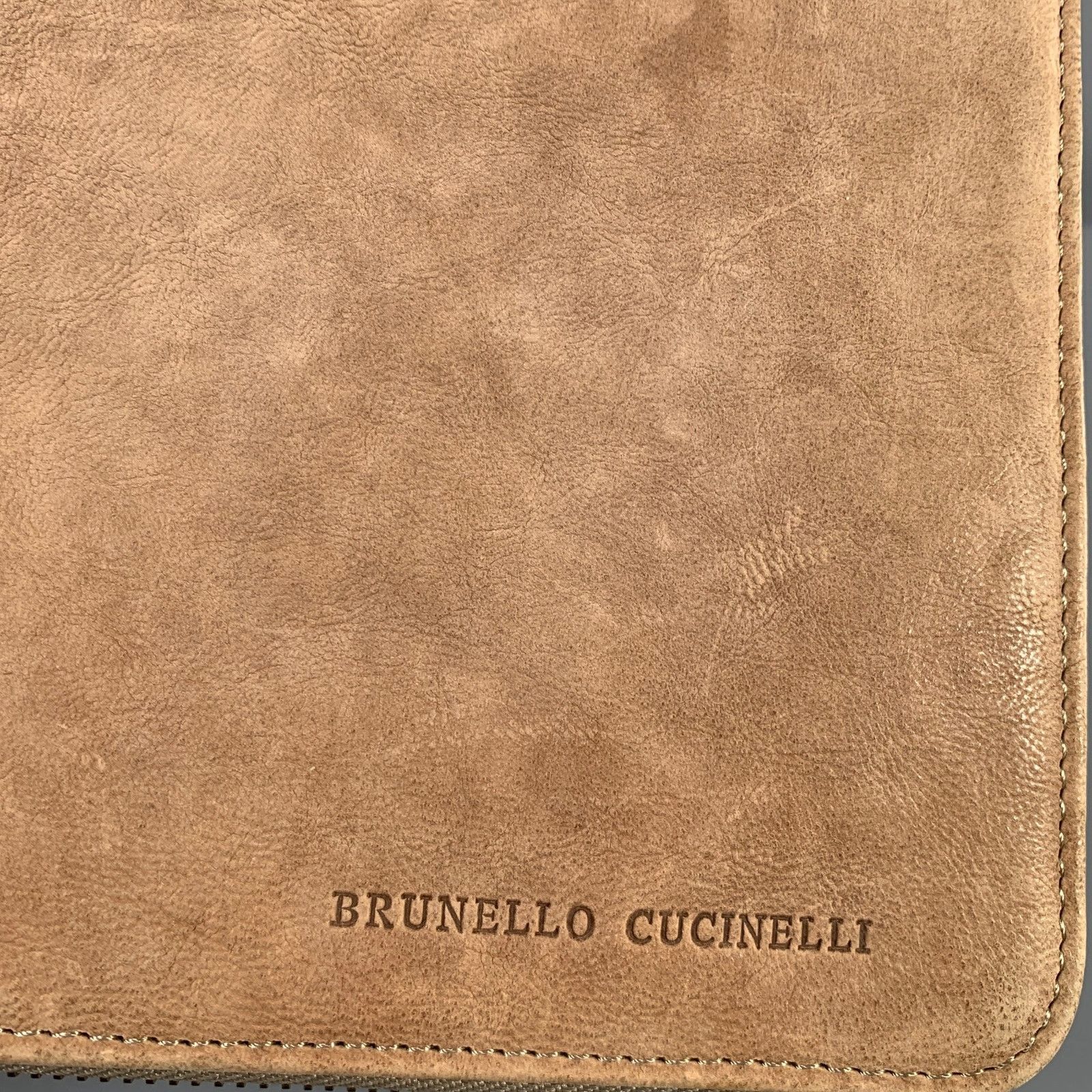 Brunello Cucinelli BRUNELLO CUCINELLI Taupe Leather iPad Case Leather Goods Size ONE SIZE - 2 Thumbnail