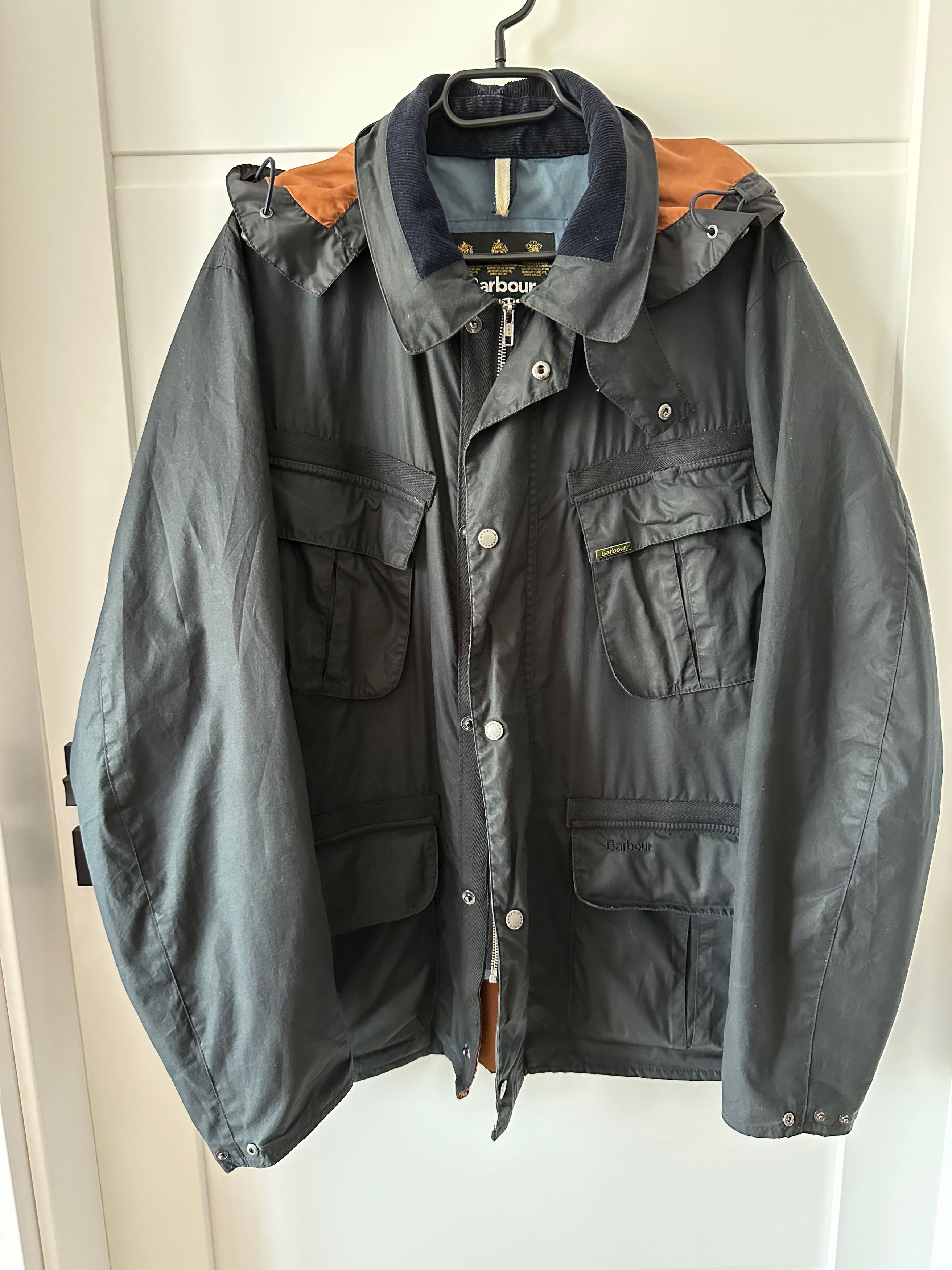 Barbour BARBOUR Benkirk Wax Jacket MWX0803NY51 hooded waxed Size US XL / EU 56 / 4 - 1 Thumbnail