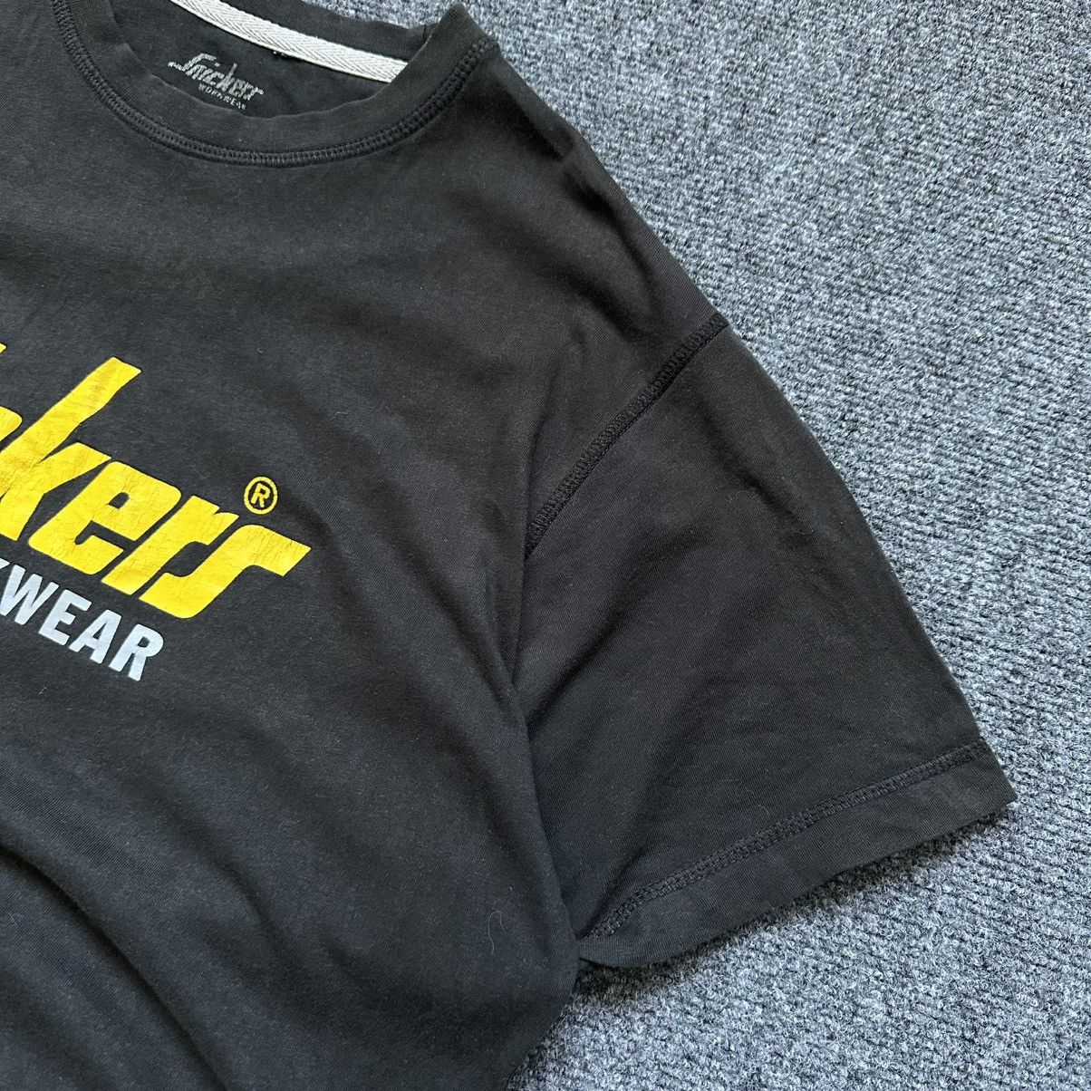 VTG Adult Snikers Work Wear T-shirts Big Logo Size L Trashed
