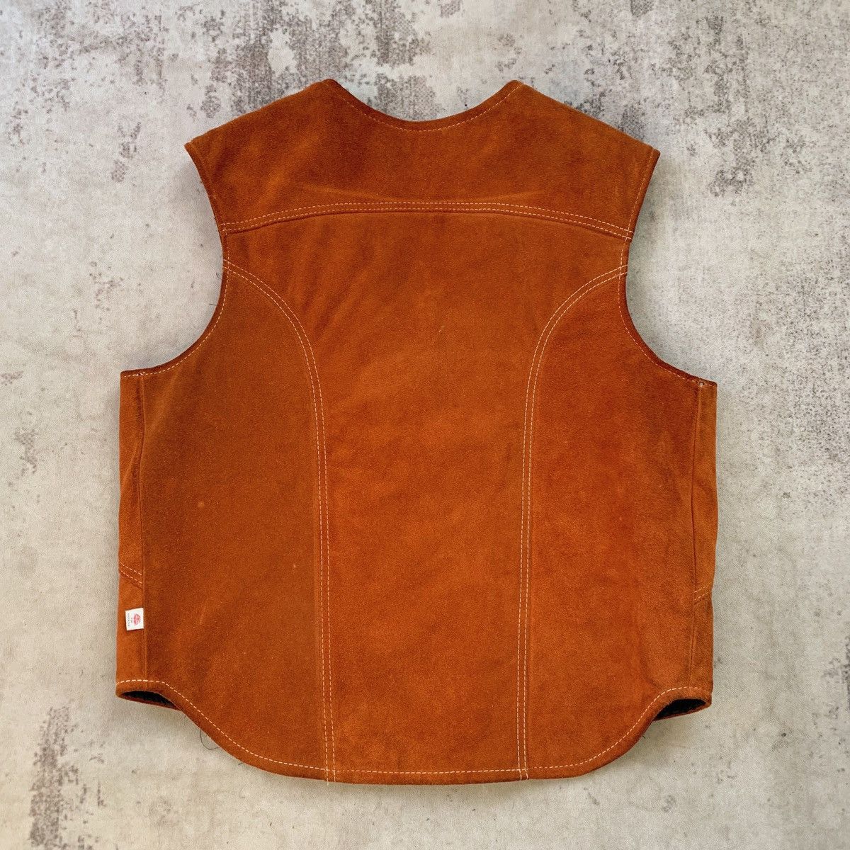 Vintage 60s True Vintage Kawasaki Leather Zip Up Riding Vest WCC VTG Size US M / EU 48-50 / 2 - 2 Thumbnail