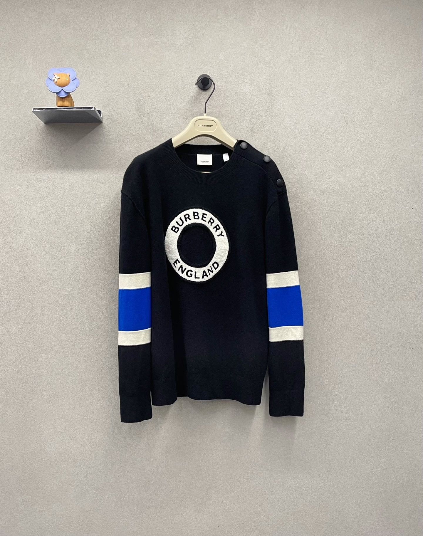 Burberry Burberry Black Sweater Size L Size US L / EU 52-54 / 3 - 1 Thumbnail