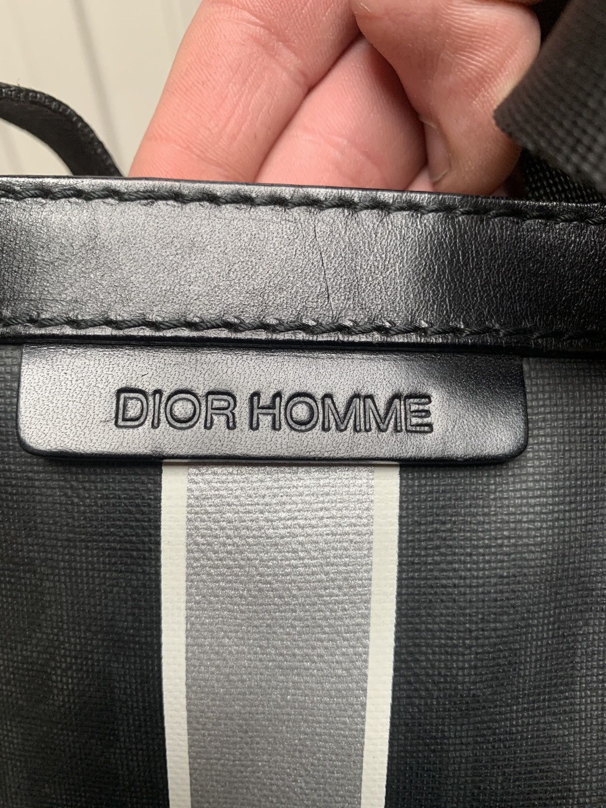 Dior Vintage Dior Homme by Hedi Slimane Monogram Stripe Tote Bag Size ONE SIZE - 11 Thumbnail