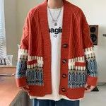 Other Retro Pattern Knitted Cardigan Men Size US M / EU 48-50 / 2 - 2 Thumbnail