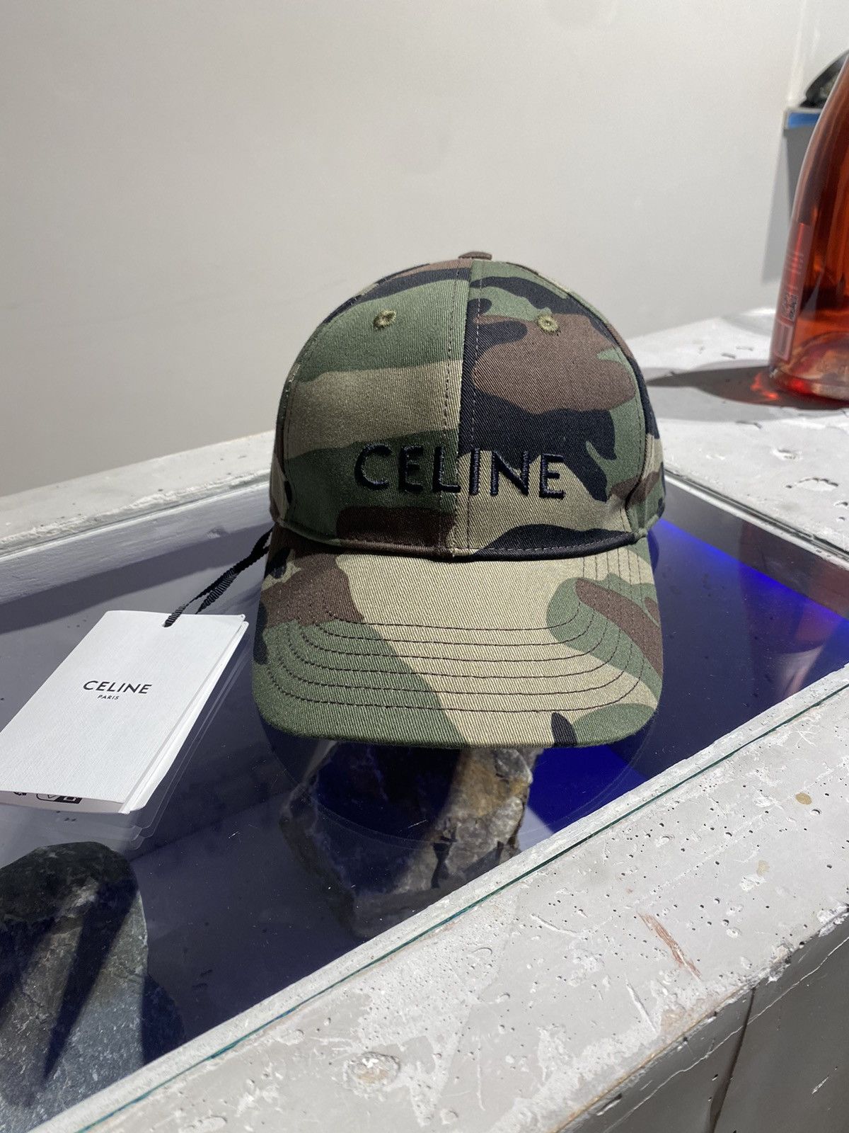 Celine BNWT Celine Camouflagen Logo Cap Size ONE SIZE - 1 Thumbnail