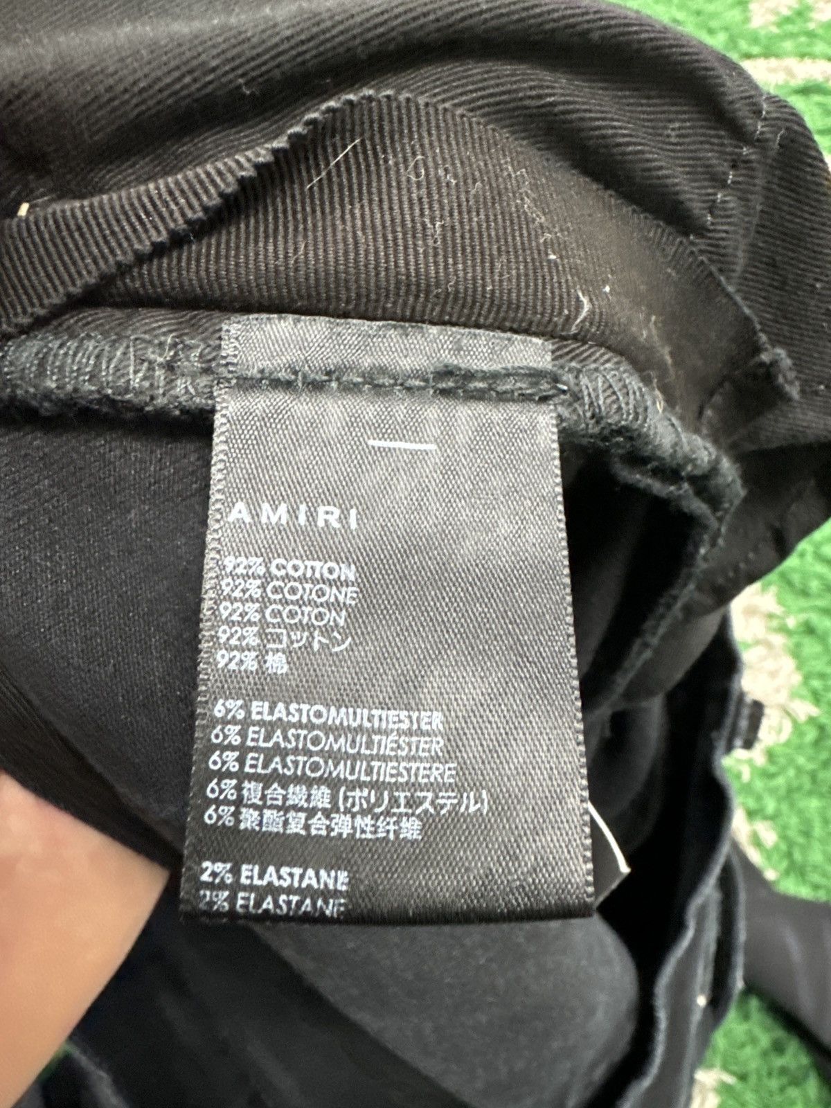 Amiri Amiri black green slime plaid patch Size US 34 / EU 50 - 3 Thumbnail