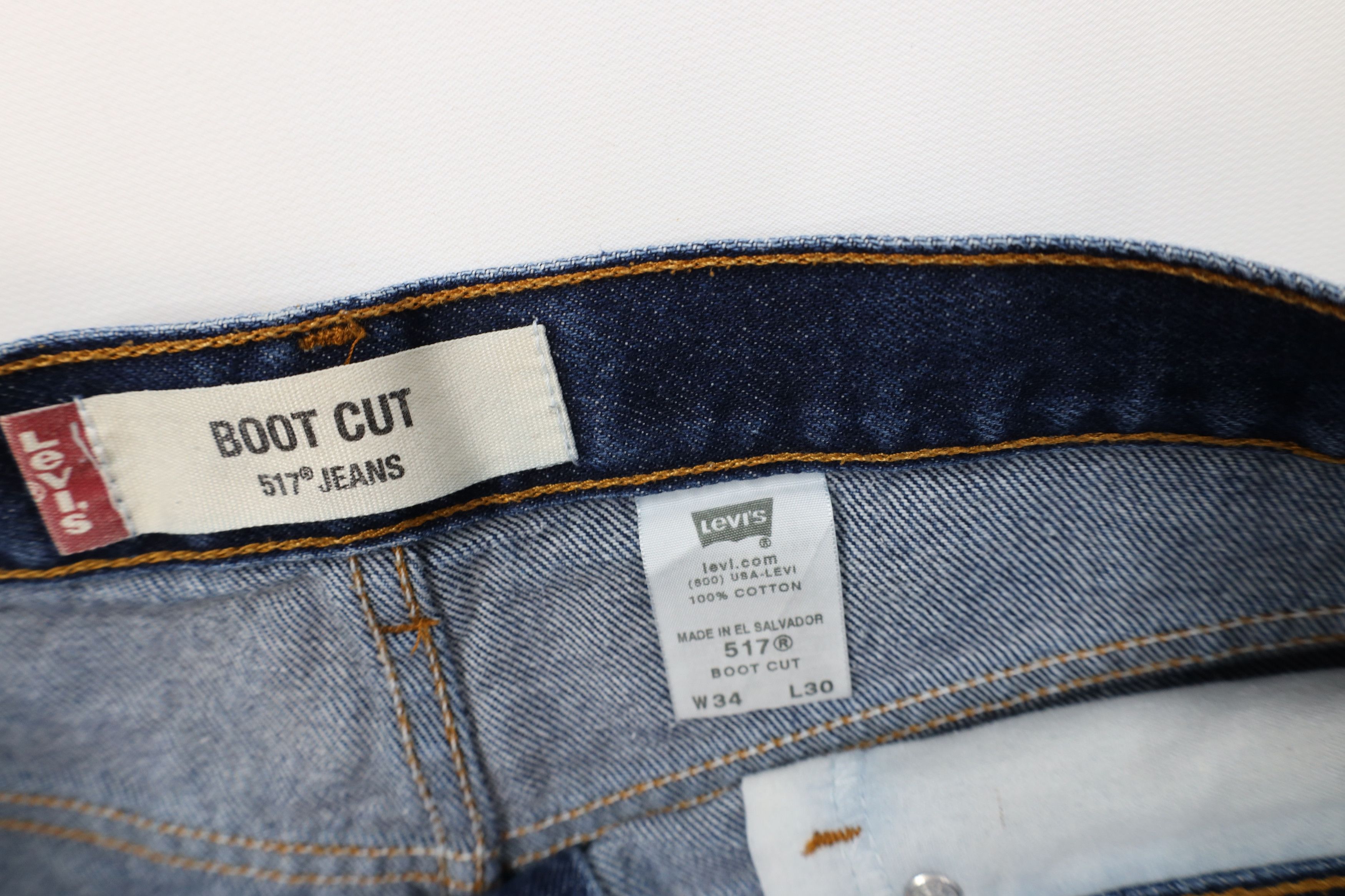 Levi's Vintage Y2K 2004 Levis 527 Western Bootcut Denim Jeans Size US 34 / EU 50 - 7 Thumbnail