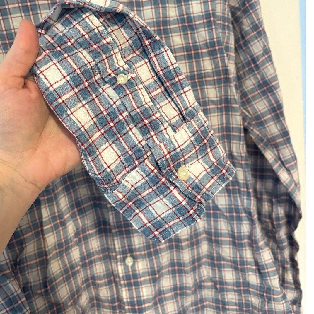 J.Crew NWOT J.Crew Tall Secret Wash Organic Plaid Shirt Size Large Size US L / EU 52-54 / 3 - 3 Thumbnail