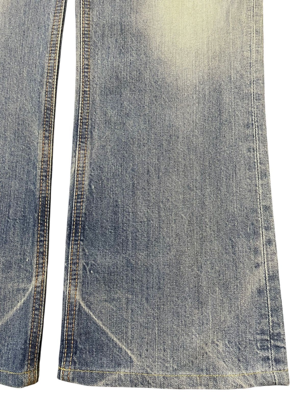 Edwin Vintage Edwin Blue Faded Wash Distress Wide Leg Jeans Size US 32 / EU 48 - 8 Thumbnail