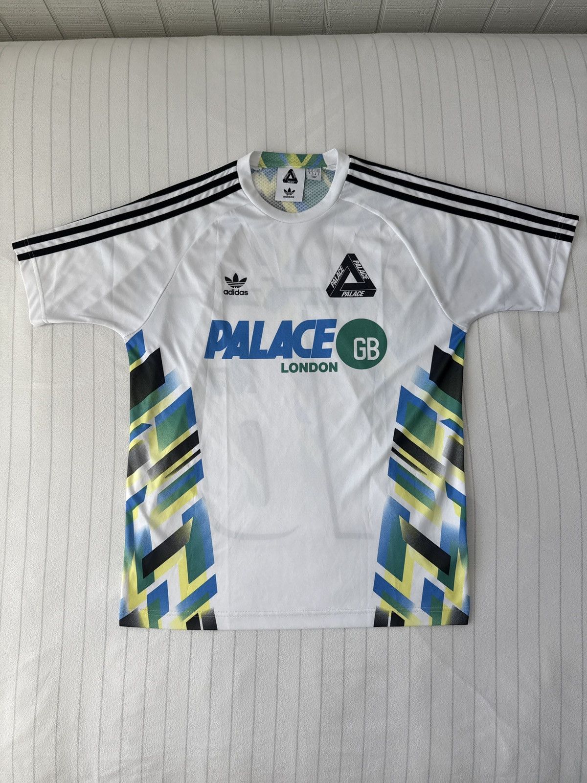 Adidas × Palace Palace Adidas Home Jersey White/Black Size Medium Size US M / EU 48-50 / 2 - 3 Thumbnail