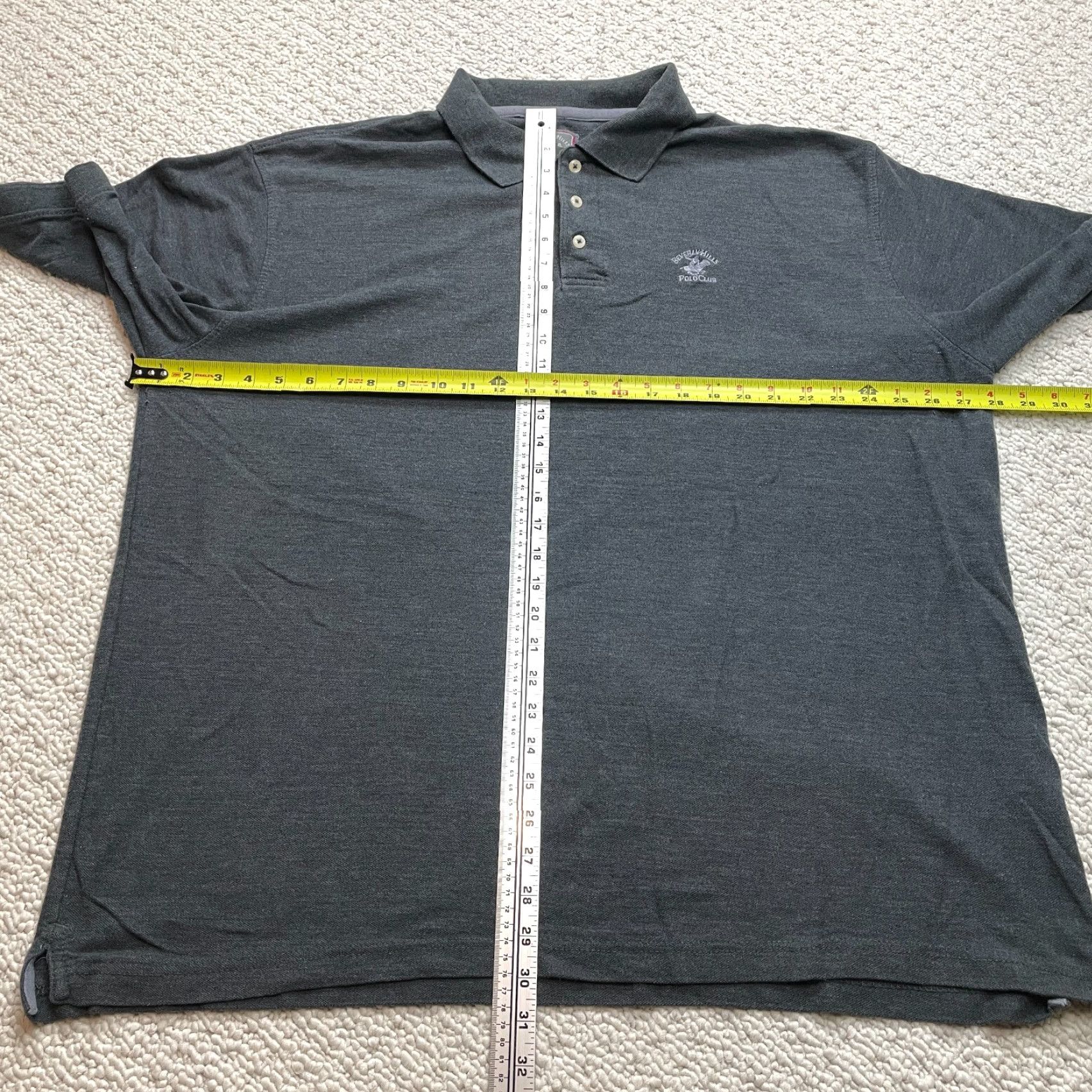 Beverly Hills Polo Club Beverly Hills Polo Club Shirt Mens 3XL Dark Gray Short Sleeve Modern Fit Collar Size US XXL / EU 58 / 5 - 7 Thumbnail