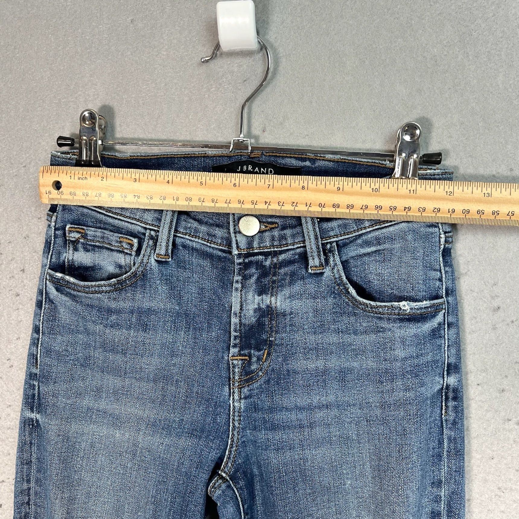 J Brand J BRAND Womens Mid-Rise Dark Blue Slim Crop Jeans 24 Waist Size 28" / US 6 / IT 42 - 3 Thumbnail