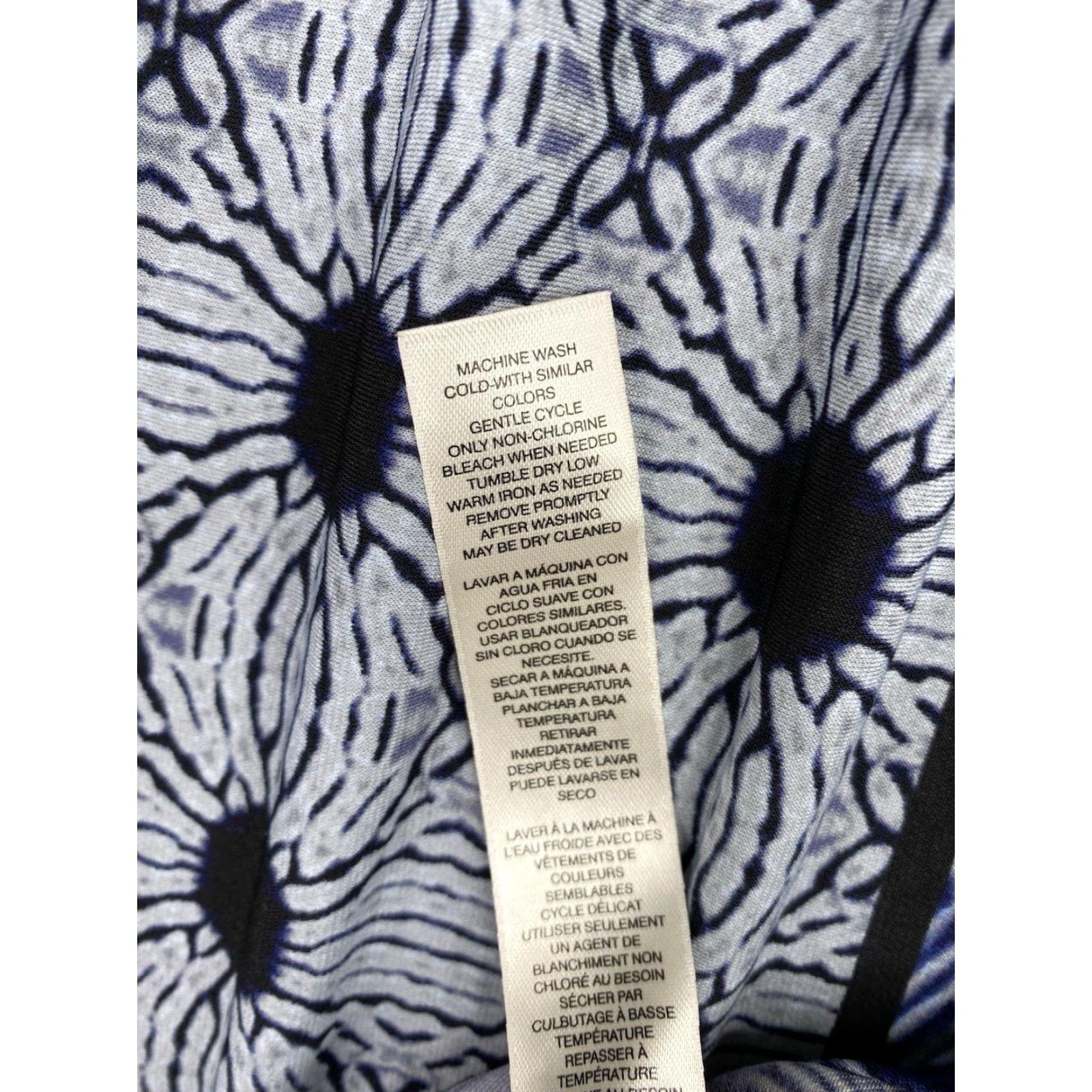 Vintage Chico's Dress Shirt XS XL 16 Blue Patchwork Jersey Knit A-Line Midi Keyhole Halter Sleeveless Womens Regular Size XL / US 12-14 / IT 48-50 - 7 Thumbnail
