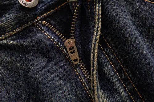 VIBE Men's loose all-match distressed gradient washed jeans Size US 32 / EU 48 - 4 Thumbnail