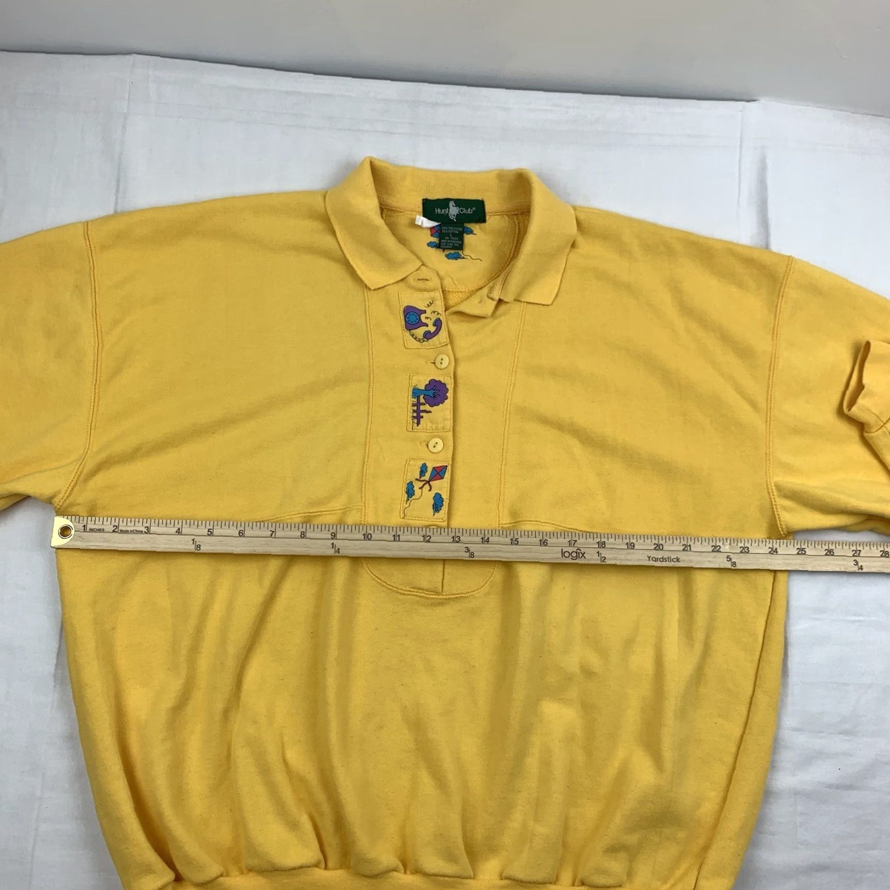 Vintage VINTAGE Hunt Club Shirt Womens Large Yellow Collared Button Up 90s Fun Outdoors Mens? Size L / US 10 / IT 46 - 7 Thumbnail