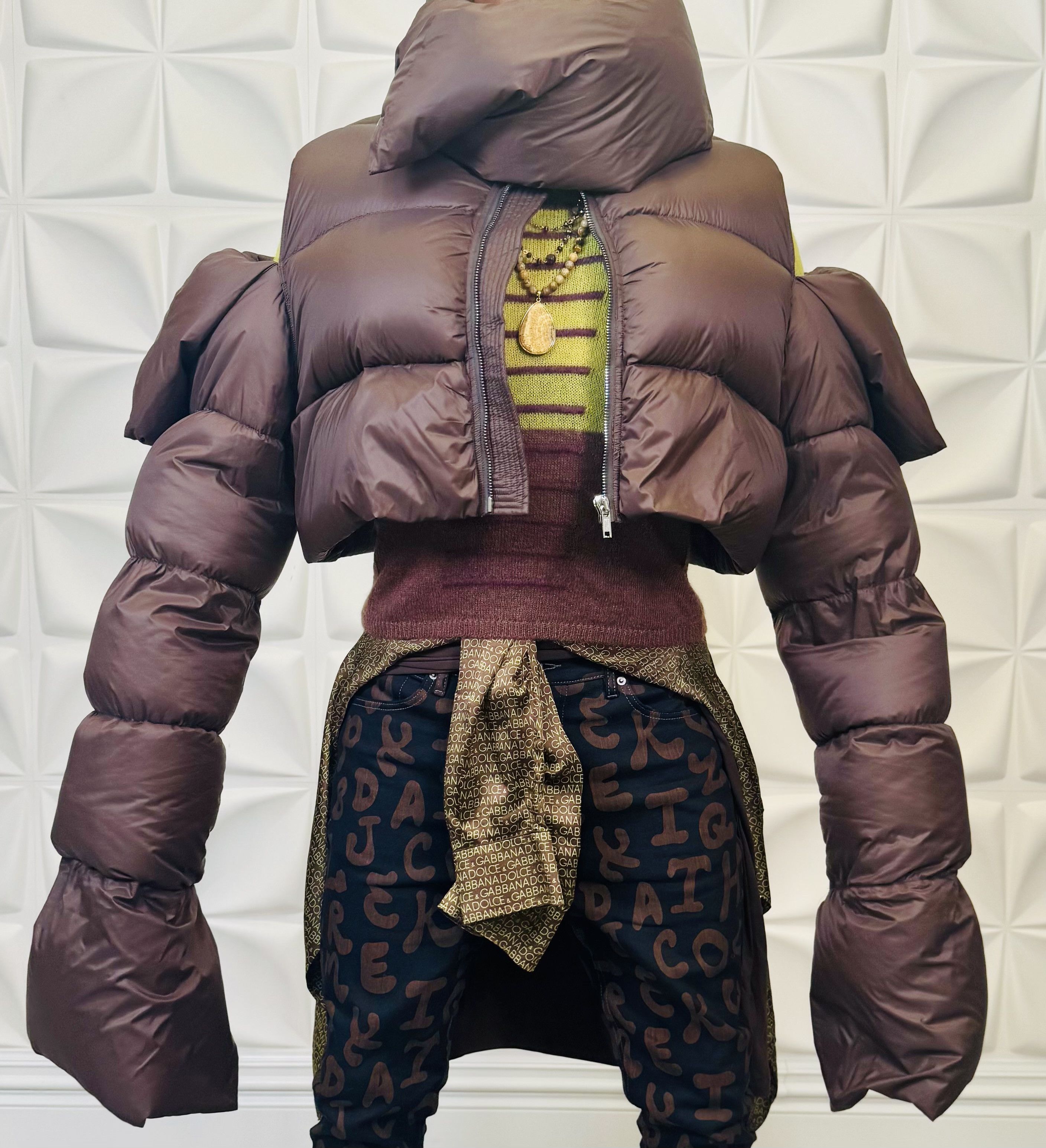 Rick Owens Rick Owens Brown Babel Mountain Down Jacket Size XXL / US 16-18 / IT 52-54 - 4 Thumbnail
