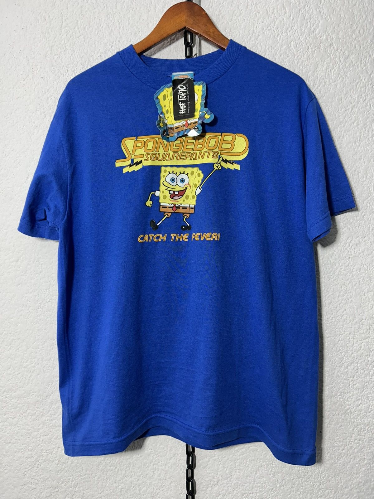 Nickelodeon × Vintage 2000 Sponge Bob Catch the fever! NWT Size US M / EU 48-50 / 2 - 1 Thumbnail