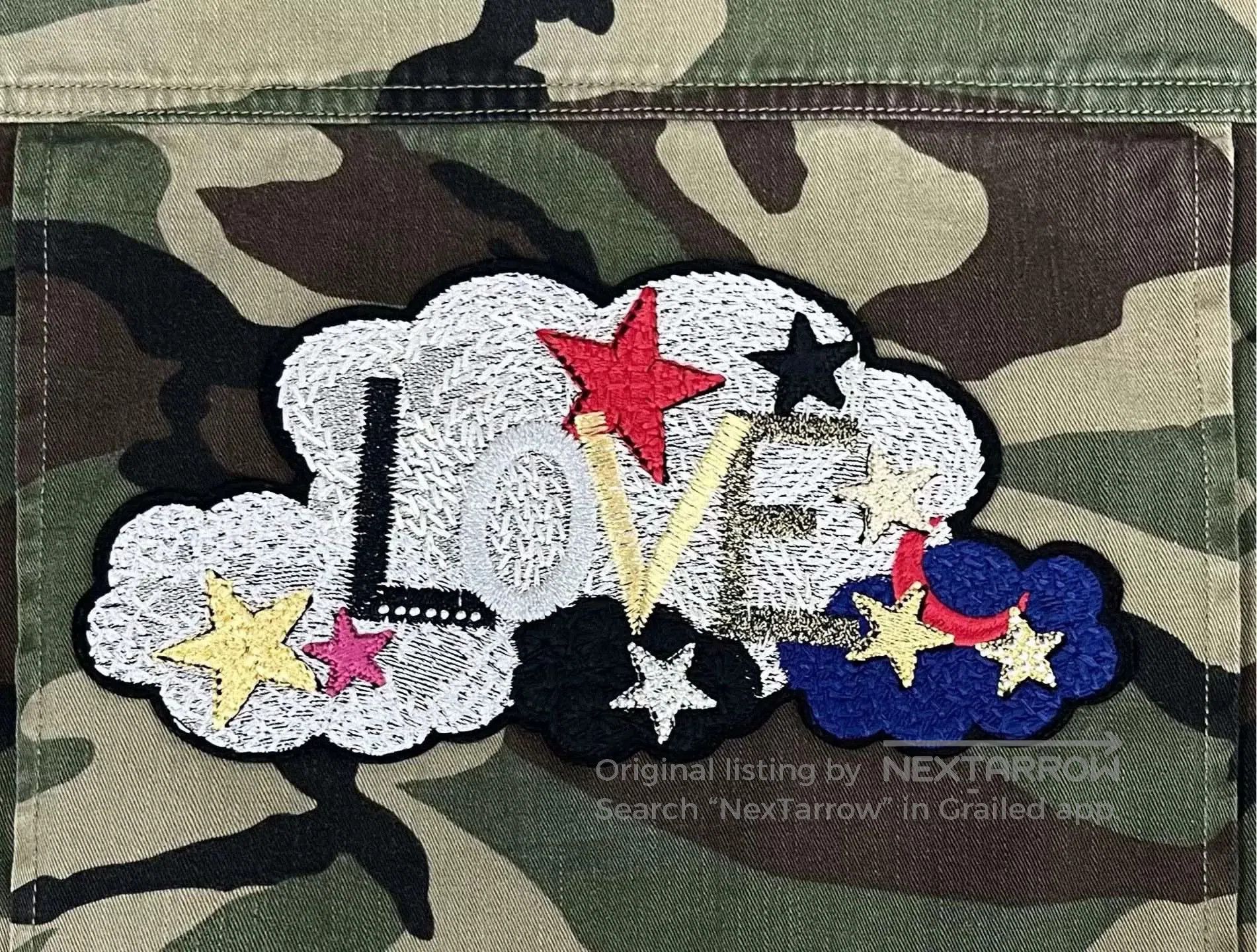Saint Laurent Paris army green camouflage utility jacket with logo. Size US S / EU 44-46 / 1 - 5 Thumbnail