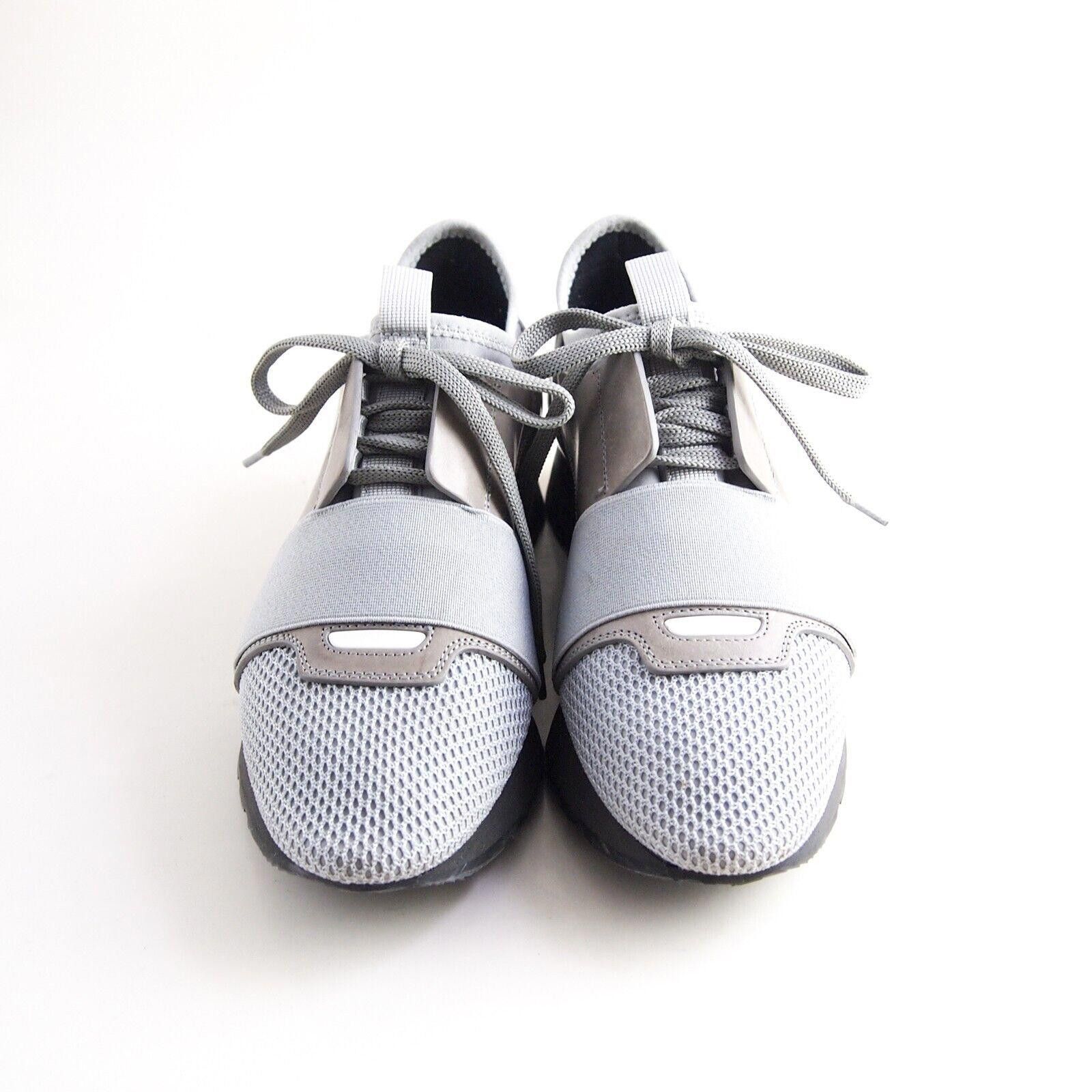 Balenciaga Balenciaga Race Runner Sneakers Gray Mesh Leather EU 37 US 7 Size US 7 / IT 37 - 4 Thumbnail