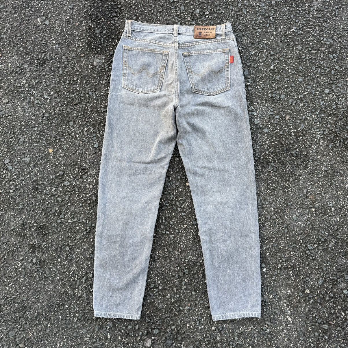 Edwin VINTAGE EDWIN USA FADED BLACK JEAN DENIM PANTS Size US 32 / EU 48 - 12 Thumbnail