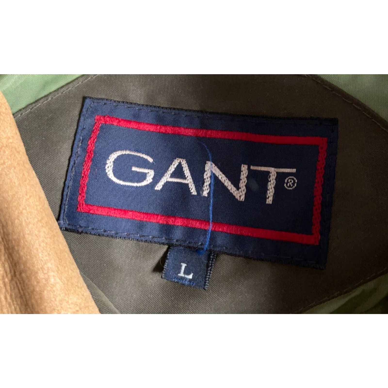 Gant GANT Jacket Men's Large Green Brown Leather Collar Internal Vest Zip Up VTG Jacket Size US L / EU 52-54 / 3 - 3 Thumbnail