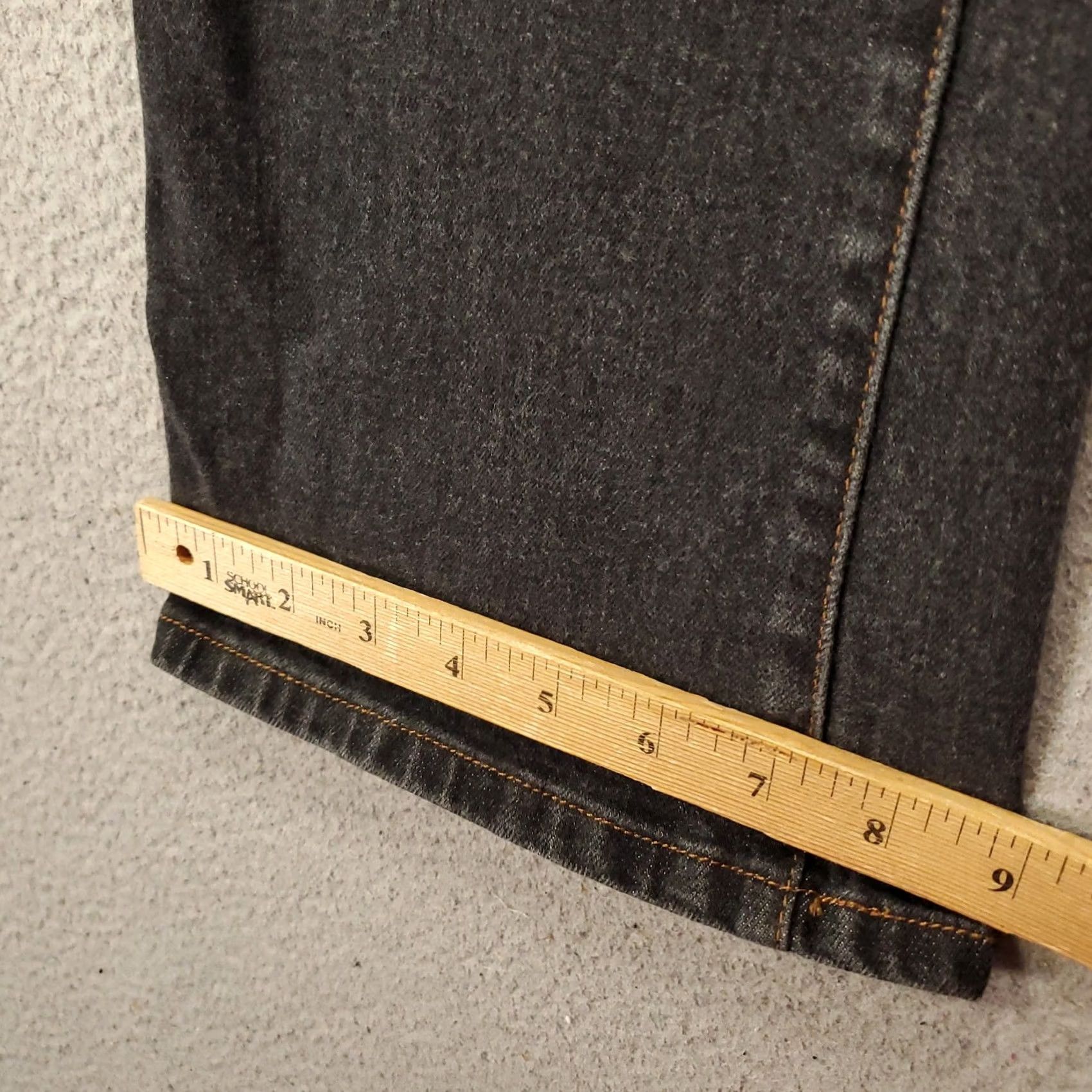 CO Lauren Jeans Co Womens Jeans Black Denim Stretch 8 30x30 Premium Size 30" / US 8 / IT 44 - 5 Thumbnail