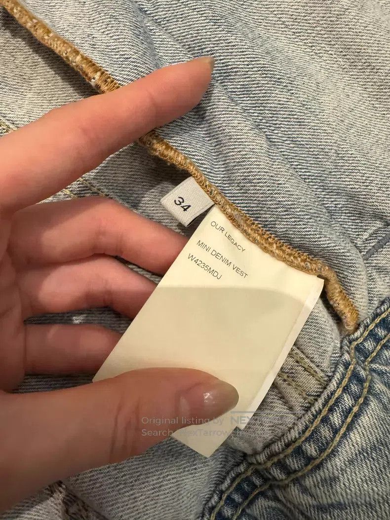 Our Legacy Our Legacy Denim Vest Size XXS / US 00 / IT 34 - 4 Thumbnail