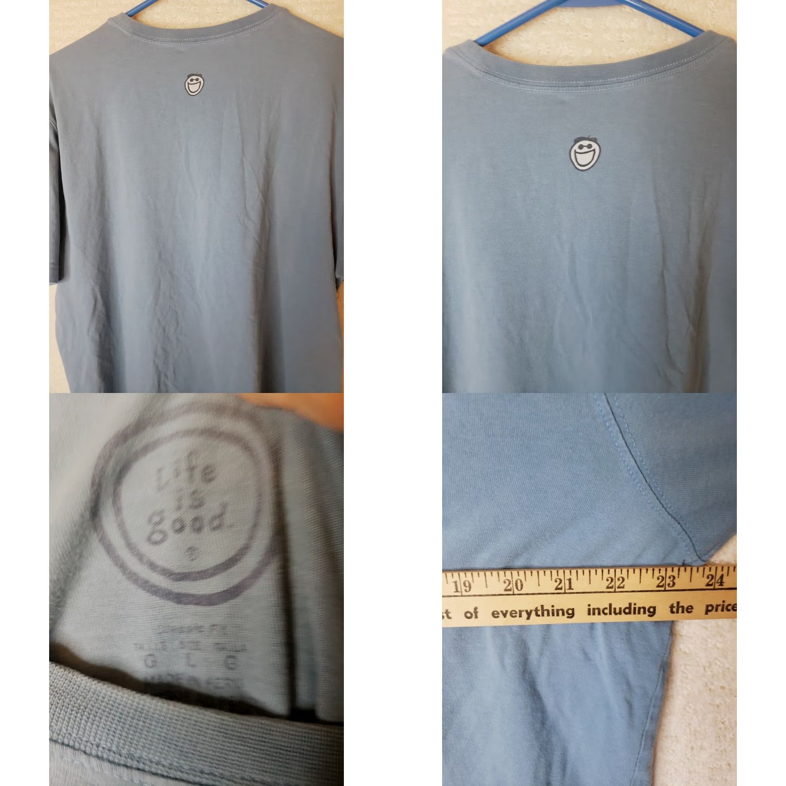 Life is Good Life is Good Men's T-Shirt L Blue Surf Beach Short Sleeve Tee Shirt Surf Board Jam Size US L / EU 52-54 / 3 - 8 Thumbnail