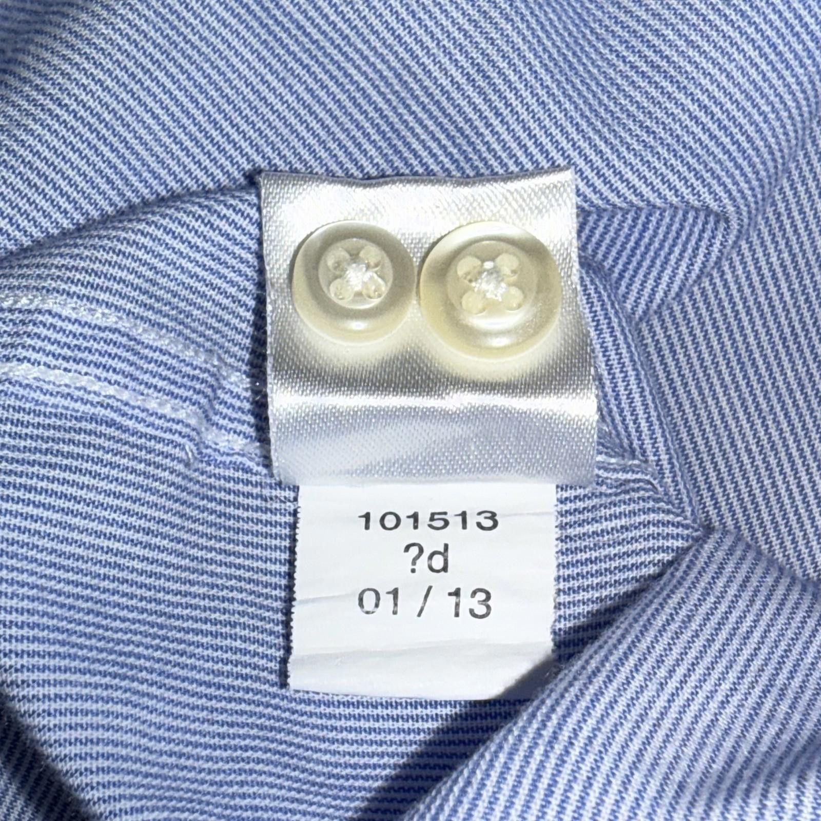 U.S. Polo Assn. US Polo Assn Shirt Mens L Blue Button Down Long Sleeve Logo Size 42R - 5 Thumbnail
