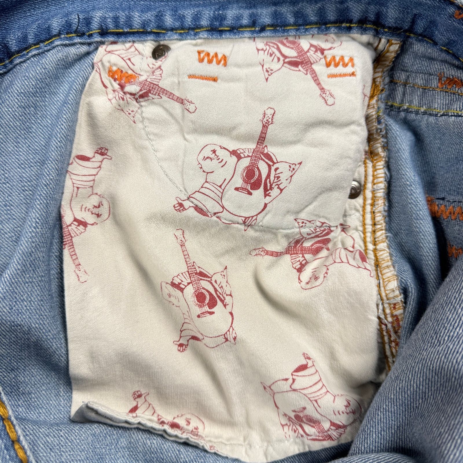 True Religion True Religion Jeans Men’s 40 Rainbow Stitch Straight Leg Size US 39 - 13 Thumbnail