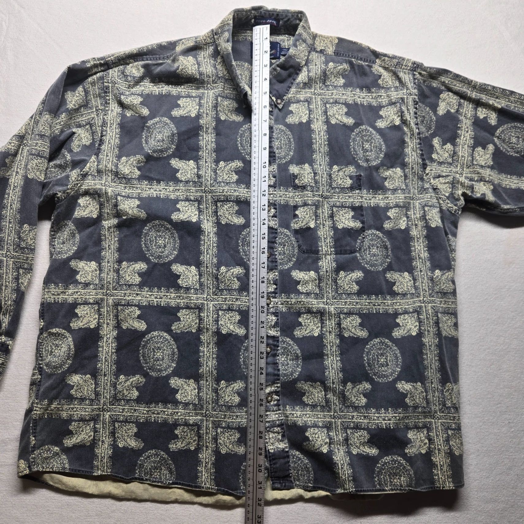 Van Heusen Van Heusen Button-Up Shirt Adult Men 2XLT Tall Long Sleeve Check Multicolor Casual Size US XXL / EU 58 / 5 - 6 Thumbnail