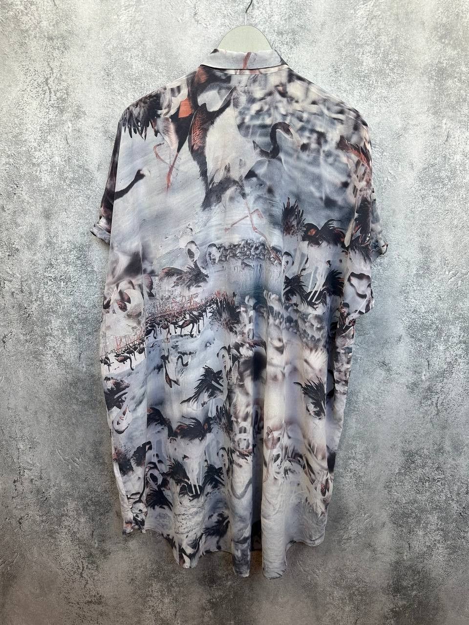 Allsaints Allsaints Spitalfields Antalya Shirt Dress Swans 100% Silk Size M / US 6-8 / IT 42-44 - 2 Thumbnail