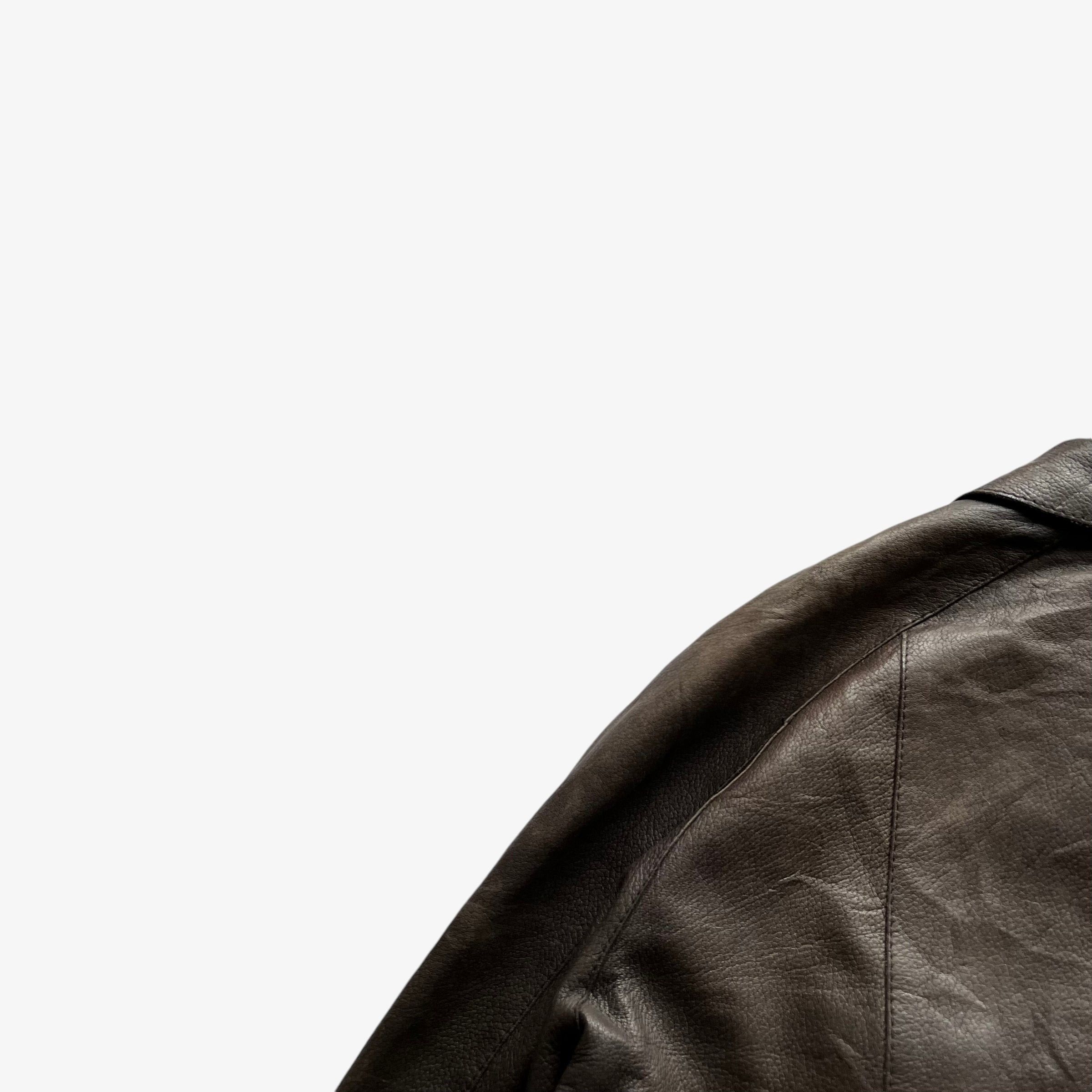 Dolce & Gabbana Vintage 90s Men's Dolce & Gabbana Brown Leather Pilot Jacket Size US M / EU 48-50 / 2 - 9 Thumbnail