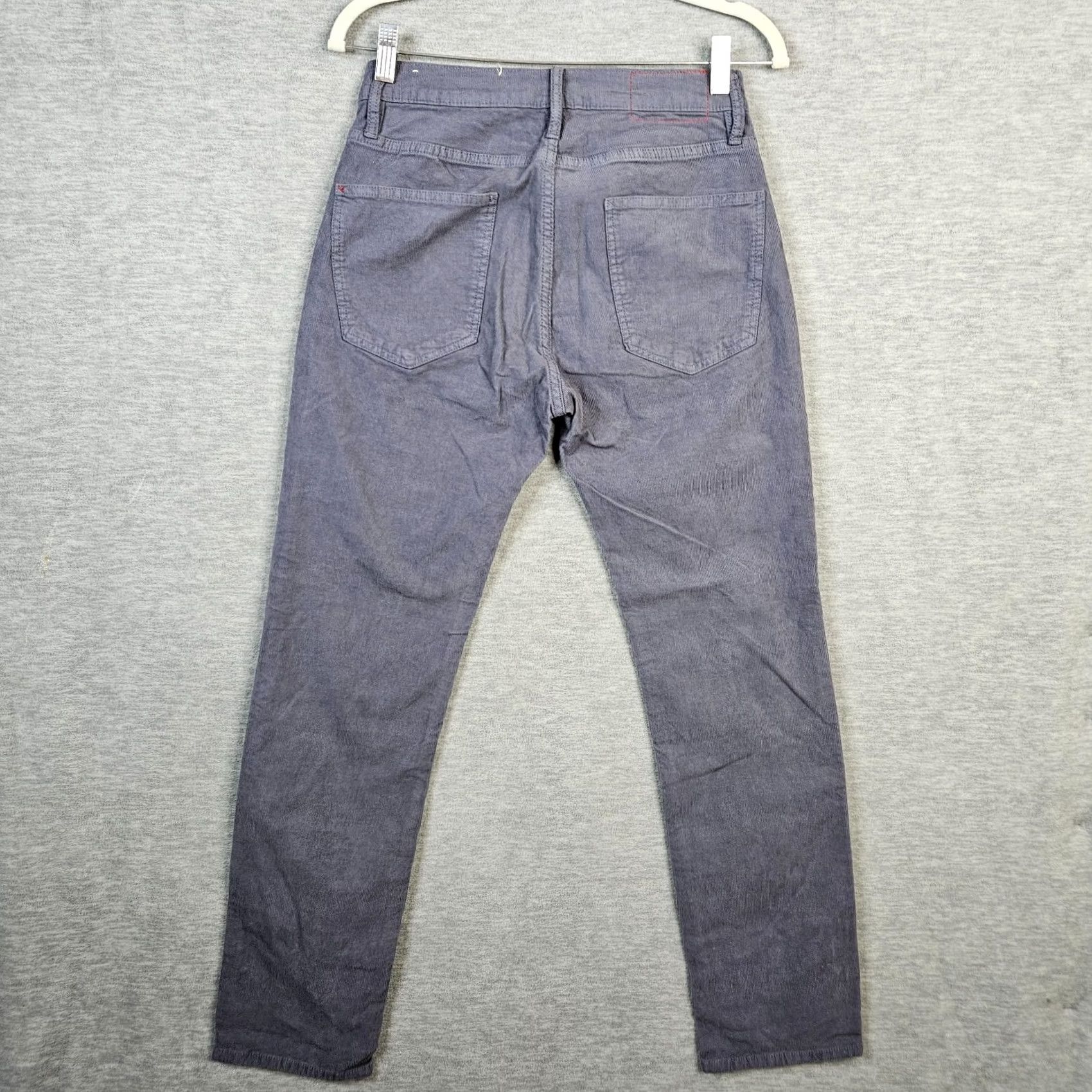 Vintage Blue Men's Slim Straight Corduroy Pant Casual 30X29 Gray Size US 30 / EU 46 - 2 Thumbnail