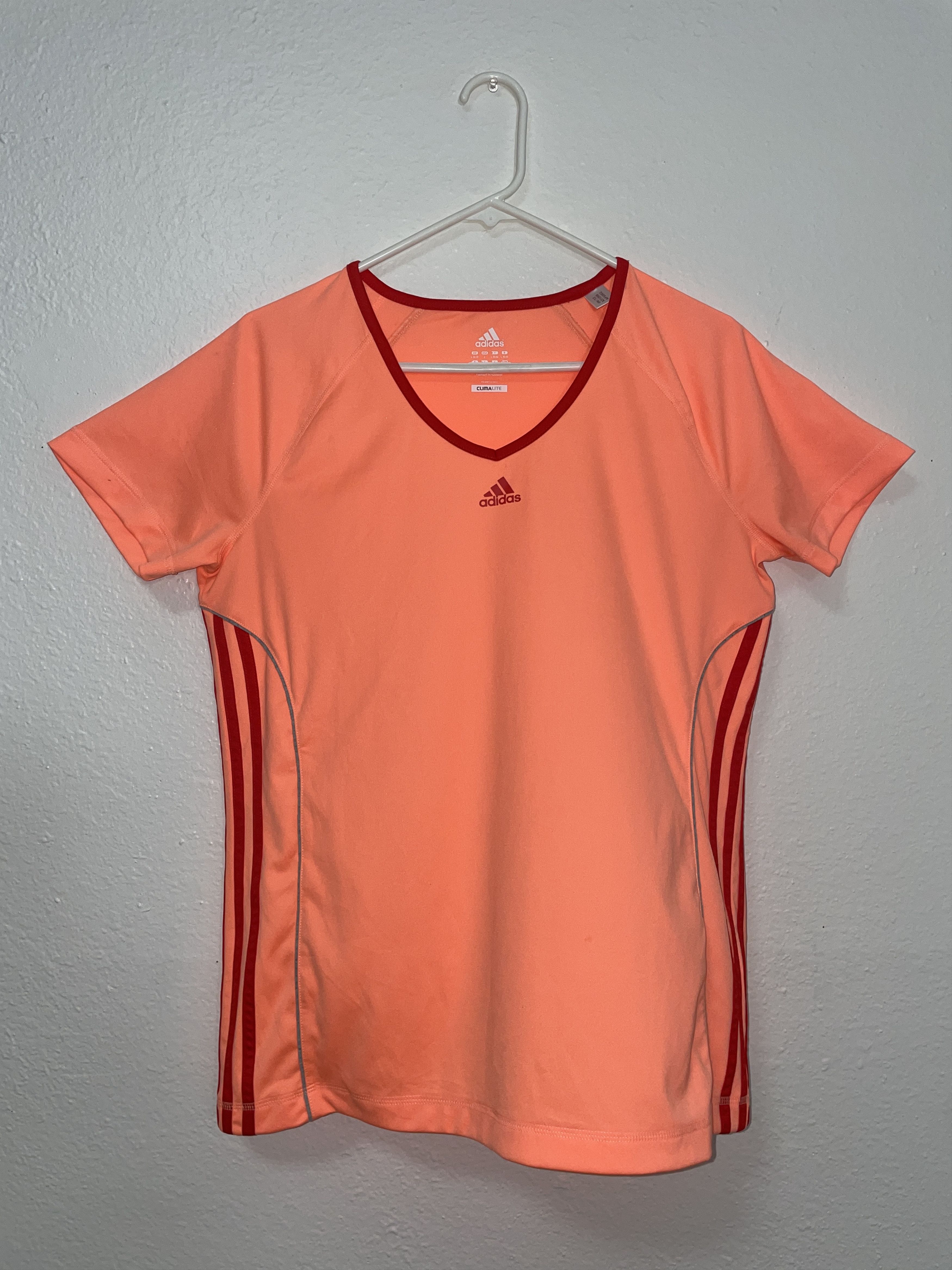Adidas Adidas Womens Salmon Running Shirt Size L / US 10 / IT 46 - 1 Thumbnail
