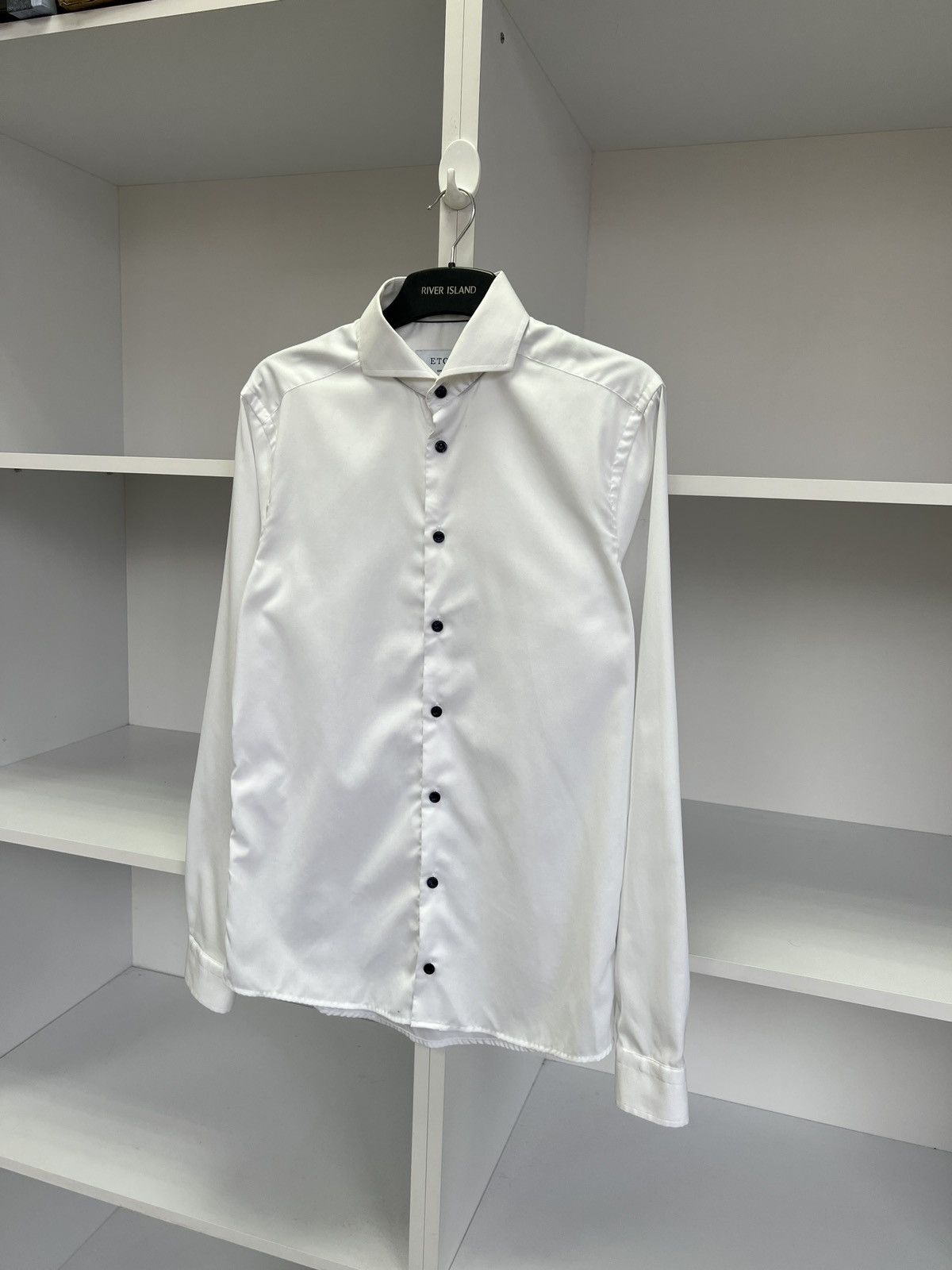 Eton × Vintage Vintage Eton Denim White Button Up Shirt Size US M / EU 48-50 / 2 - 4 Thumbnail