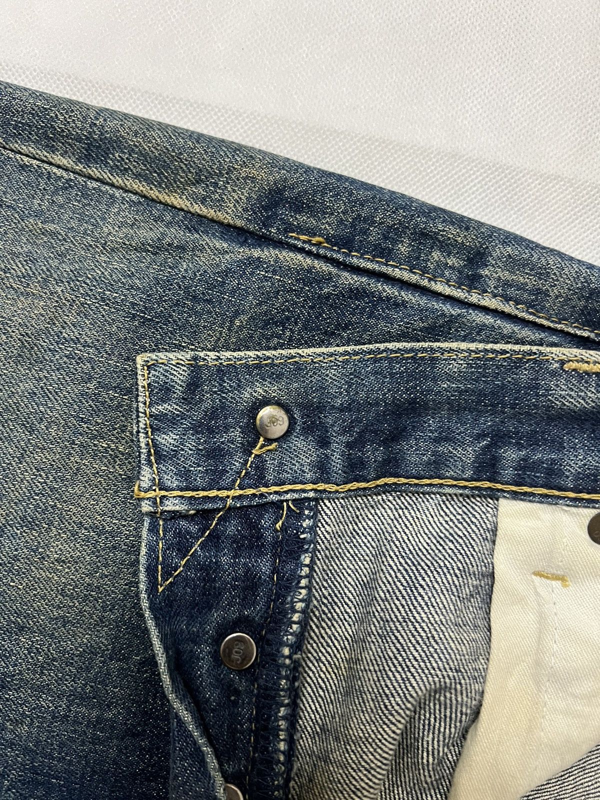 Levi's Vintage 80's Levis 702 "E" Buckle Back Selvedge Denim Size US 33 - 5 Thumbnail