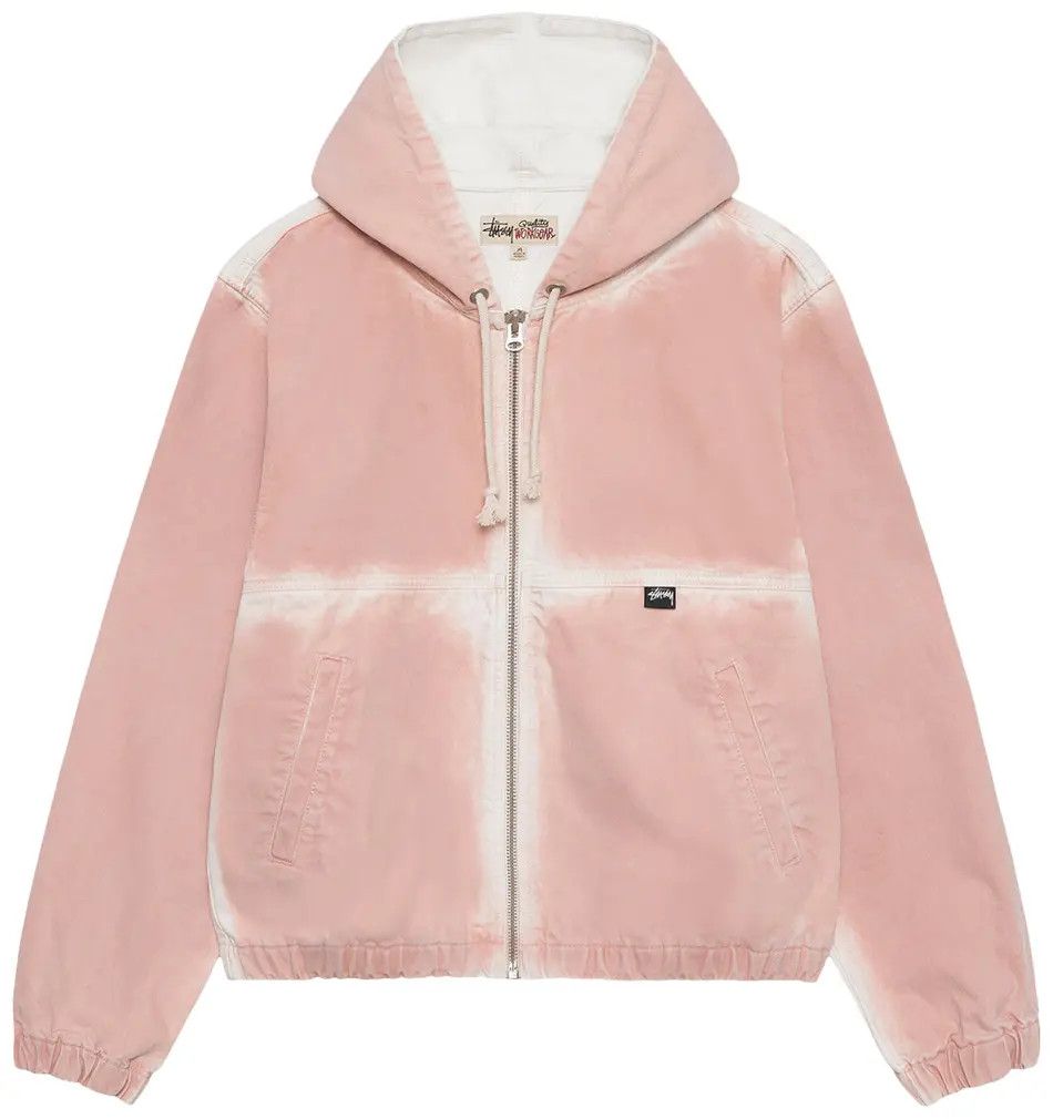 Stussy SS23 Spray dye hooded work jacket | Grailed