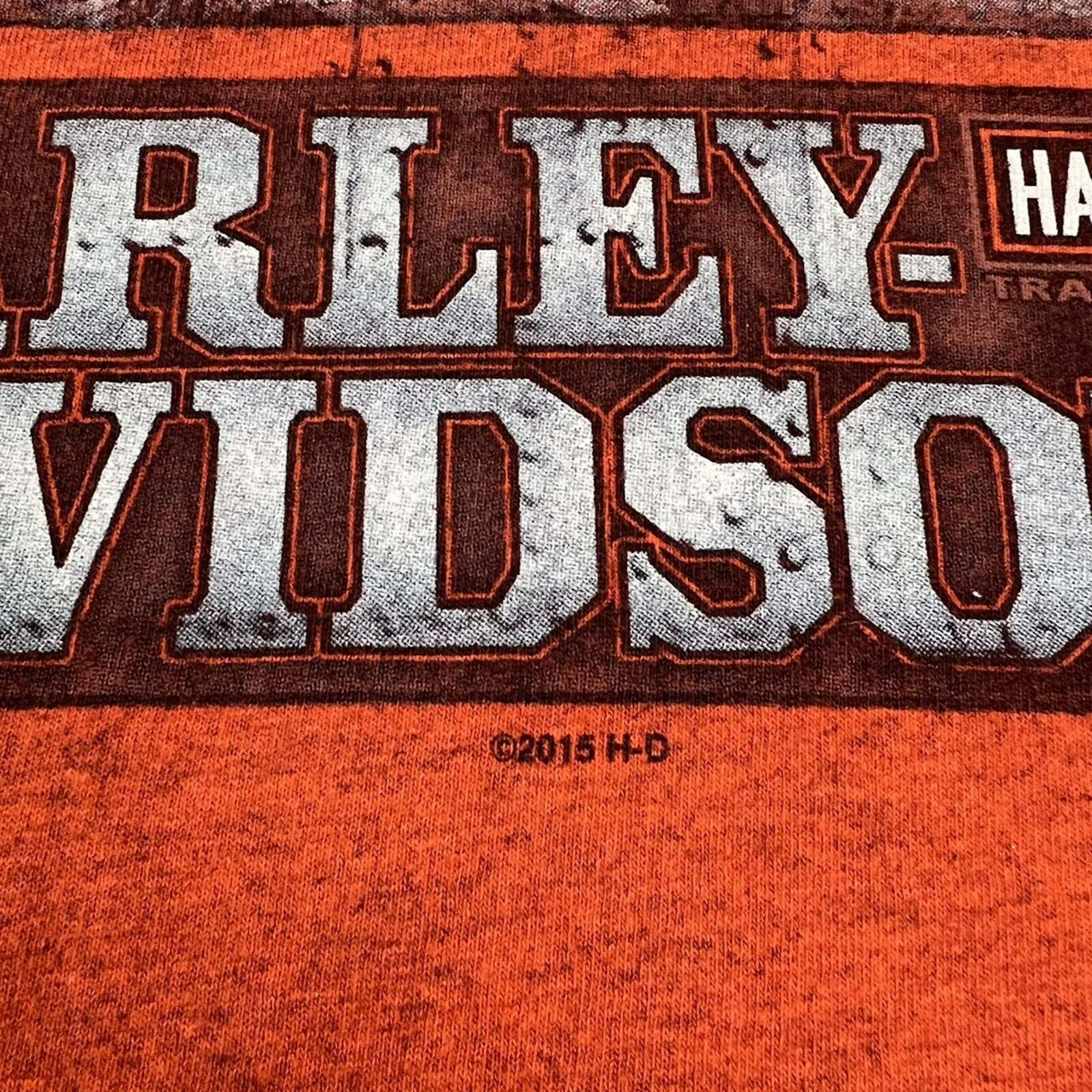 Harley Davidson 2015 Harley Davidson T Shirt Motorcycle Biker Graphic Tee Size US L / EU 52-54 / 3 - 3 Thumbnail