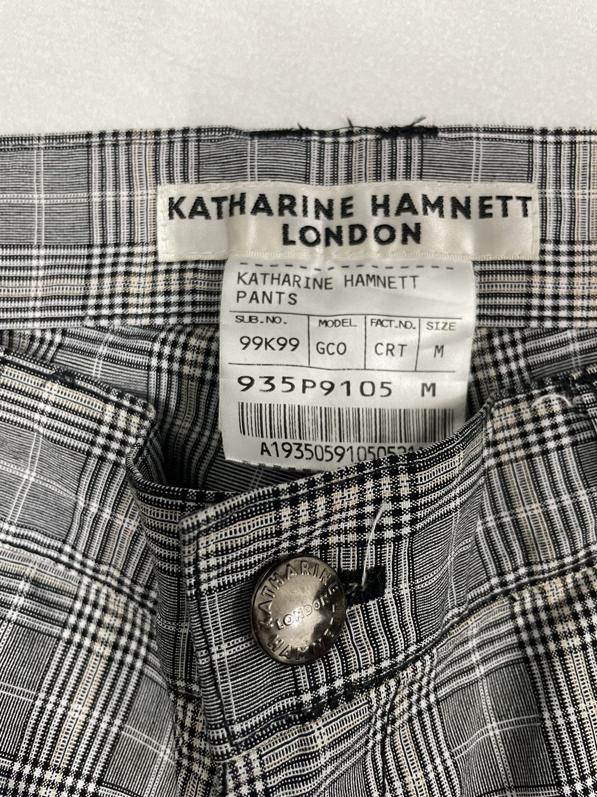 Katharine Hamnett London Vintage Katherine Hamnett London Plaid Pants Size US 29 - 8 Thumbnail