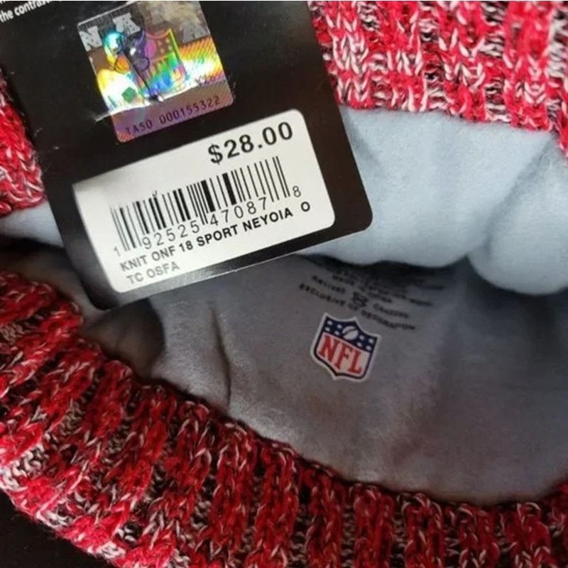 Other NWT Arizona Cardinals All Over Heather Beanie Fleece Lined Size ONE SIZE - 4 Thumbnail