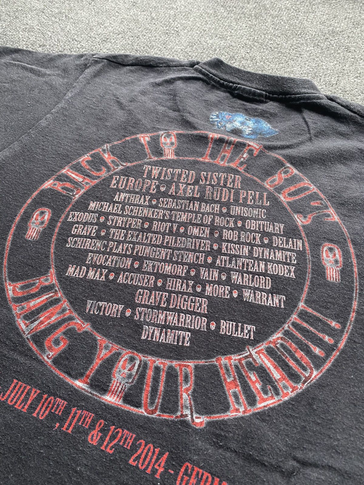 Fruit Of The Loom 🔥Vntg Heavy Metal Fest Bang Your Head tee top s sz Size S / US 4 / IT 40 - 4 Thumbnail