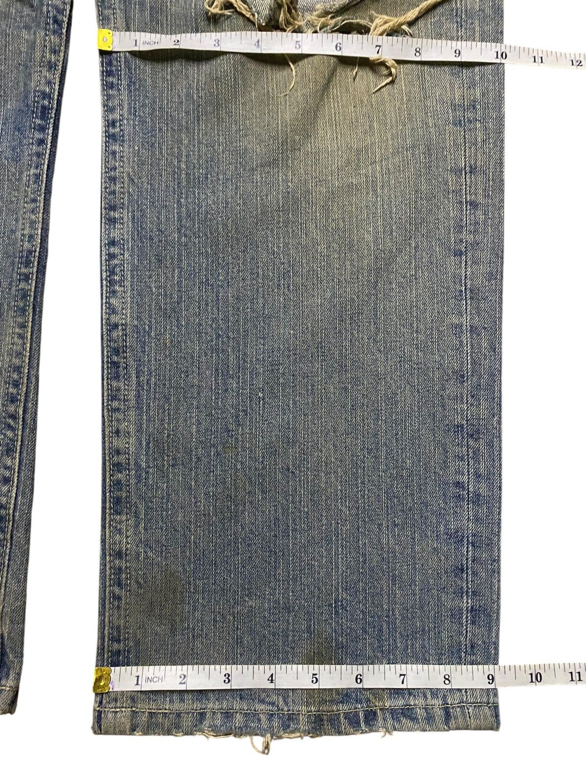 Japanese Brand Vintage Japanese Brand Mud Wash Distressed Loose Jeans Size US 37 - 12 Thumbnail