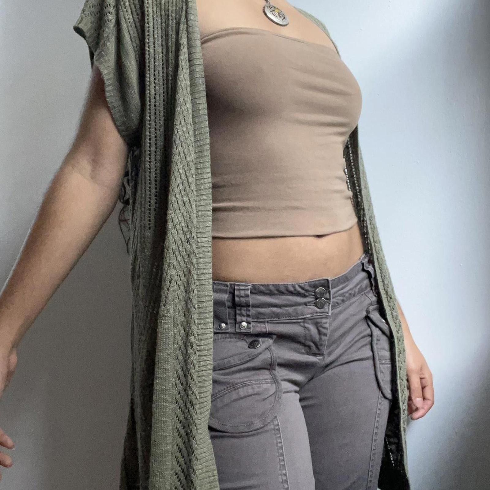 Other Green knit cardigan #cardigan Size ONE SIZE - 3 Thumbnail