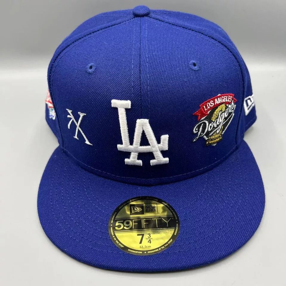 New Era Los Angeles LA Dodgers Hat Men 7 3/4 World Series Fitted Cap Size ONE SIZE - 2 Thumbnail