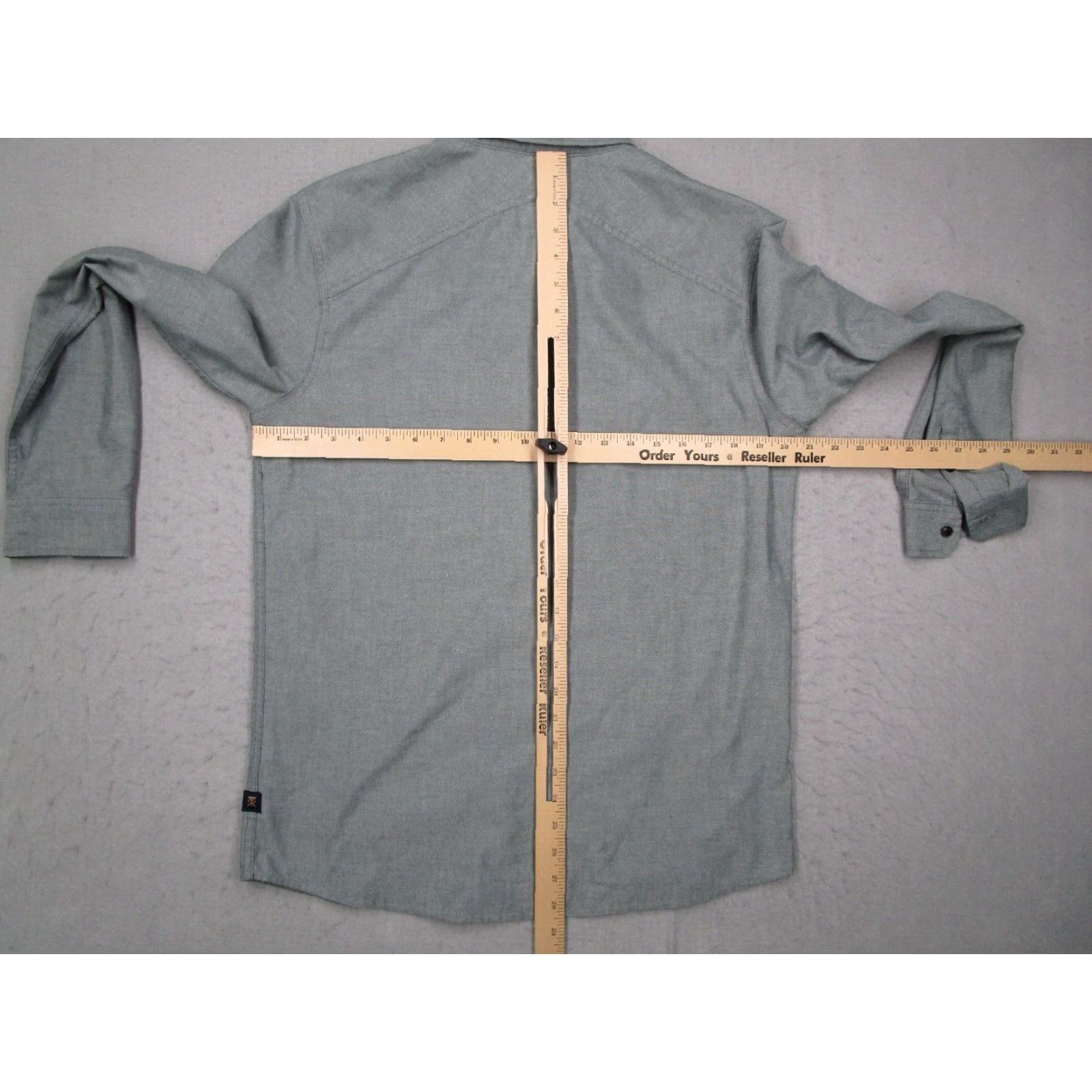 Roark Roark Mens Blue Long Sleeve Button Up Shirt Medium Classic Fit Size US M / EU 48-50 / 2 - 6 Thumbnail